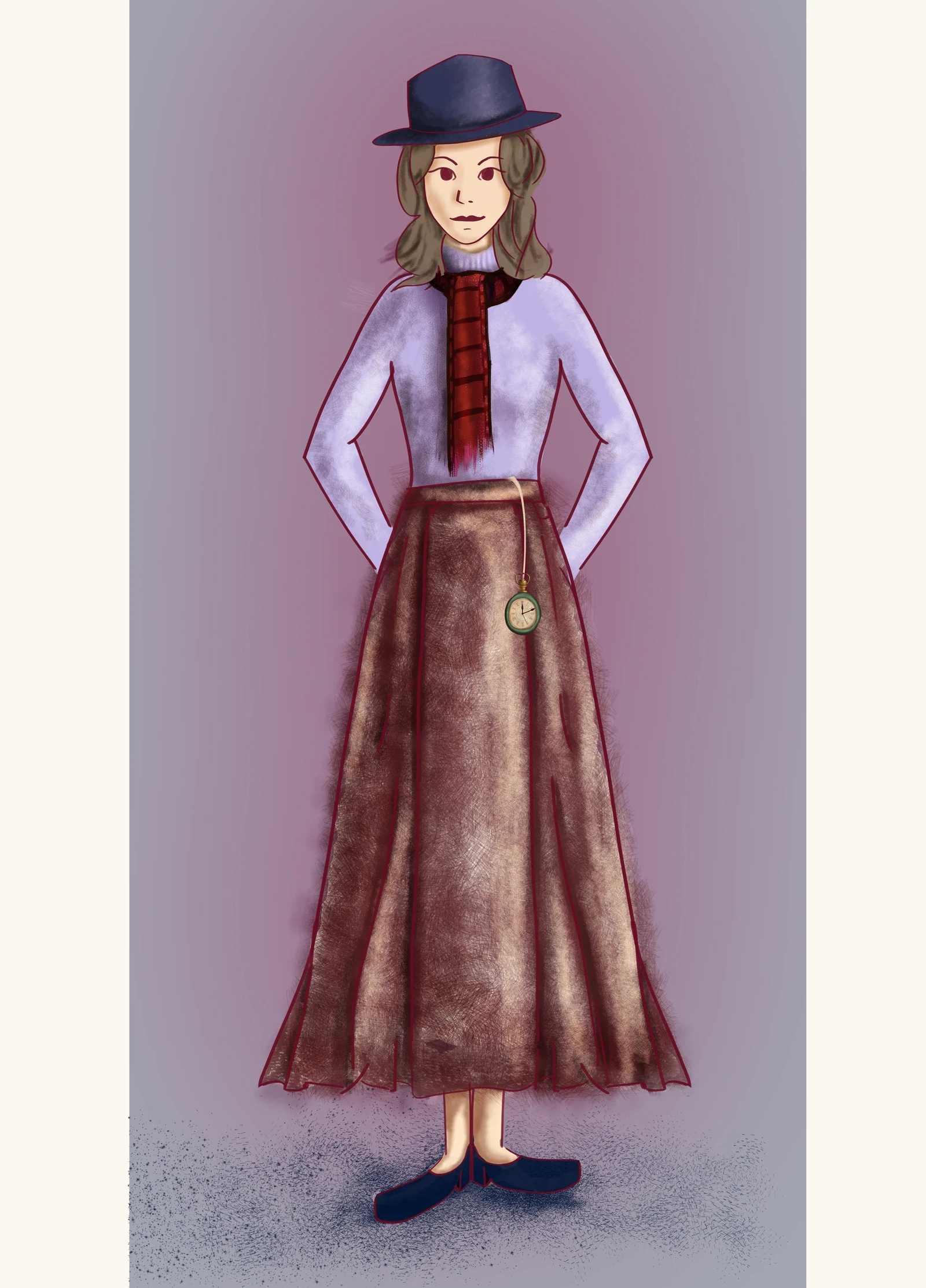 ذكرى Character Design by student Inas Sultan