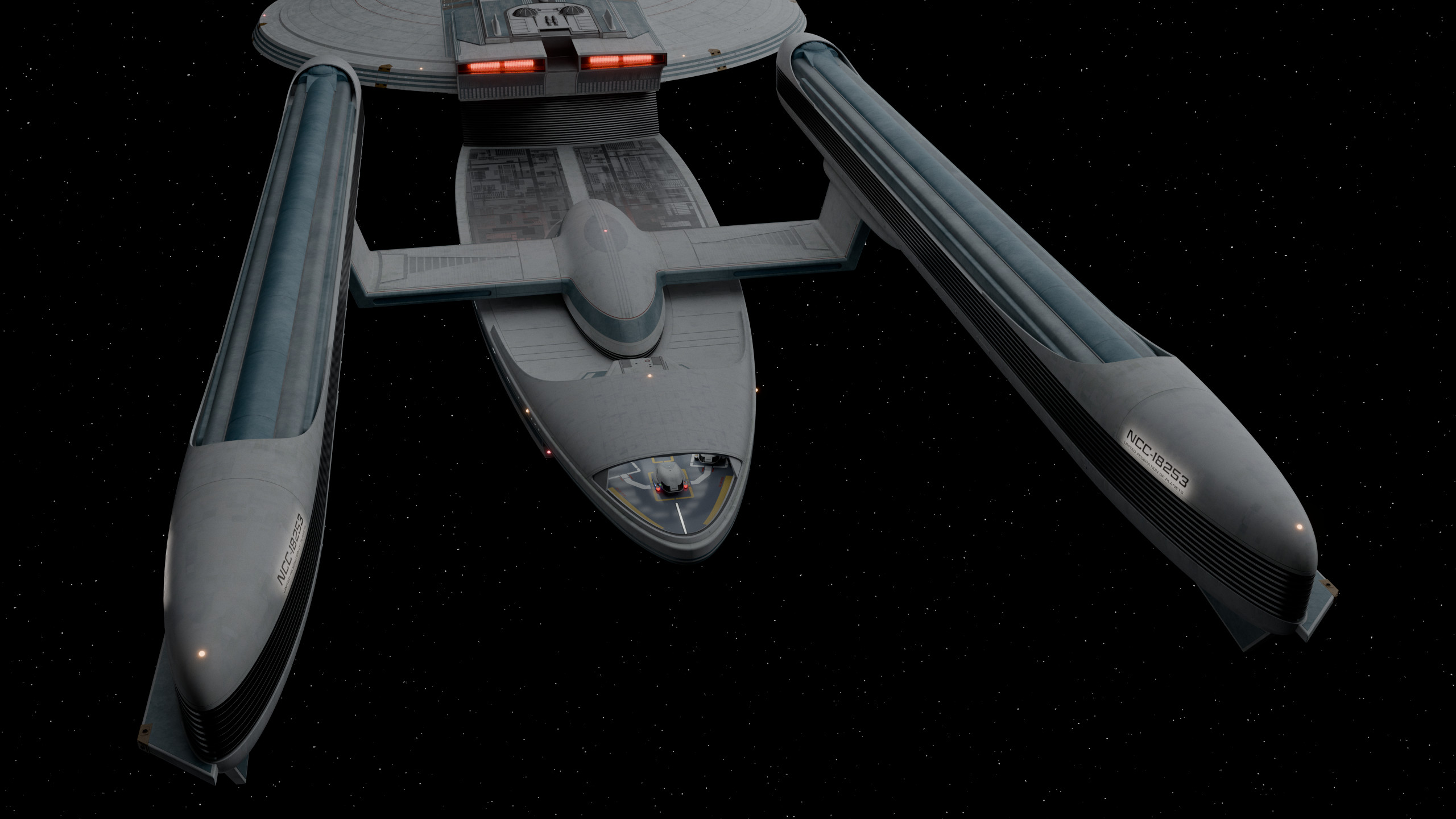 External view of the bay. Excelsior-Class mesh by Chris Kuhn.