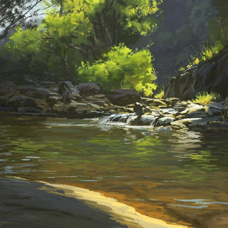 Whispering Ochre Waters