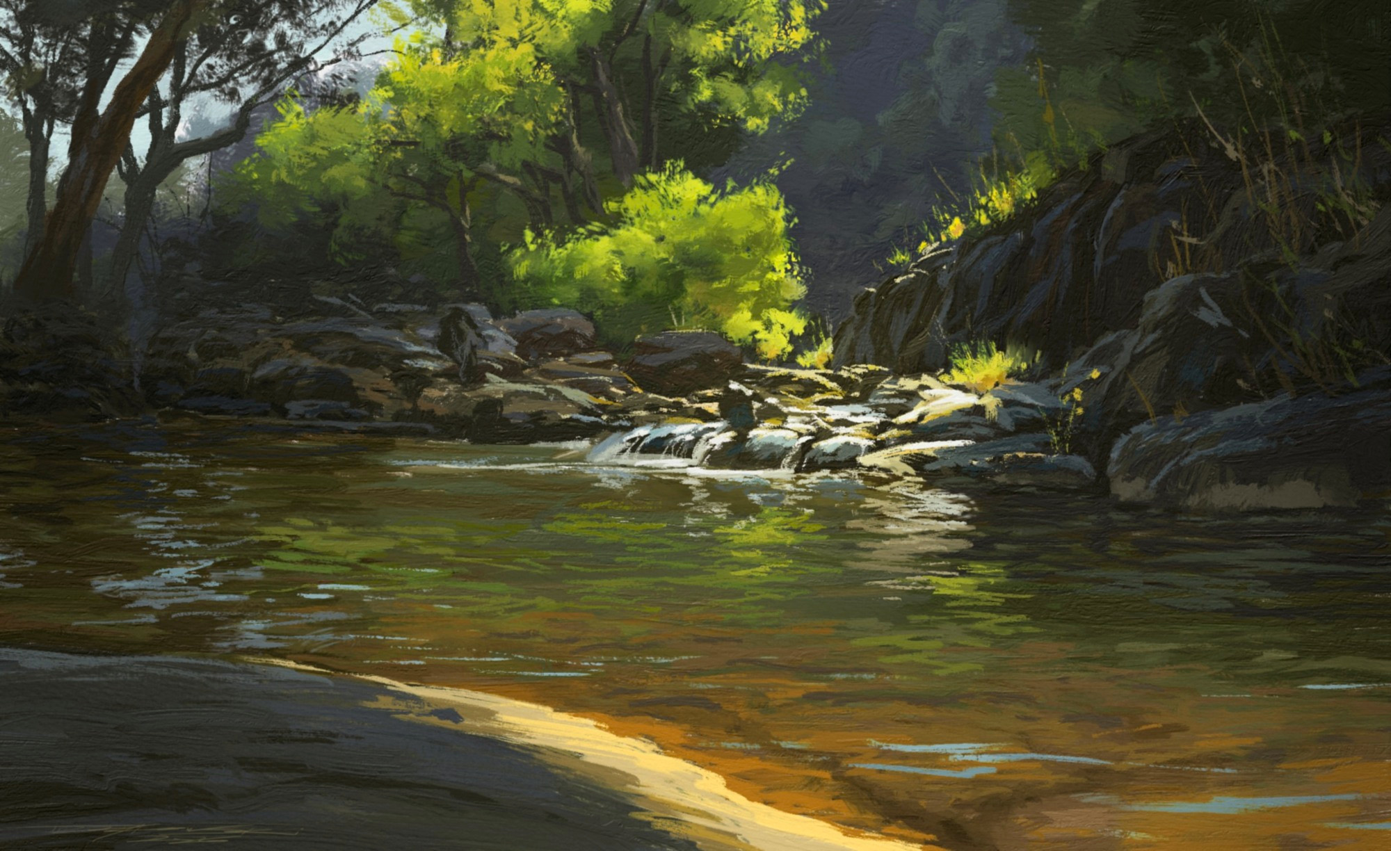 Whispering Ochre Waters