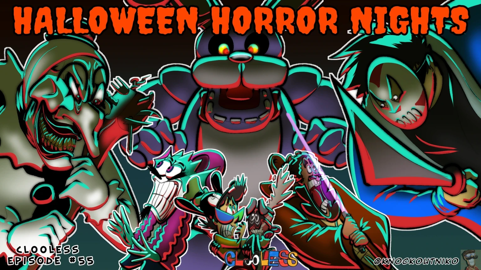 HALLOWEEN HORROR NIGHTS! | Clooless Animated 55