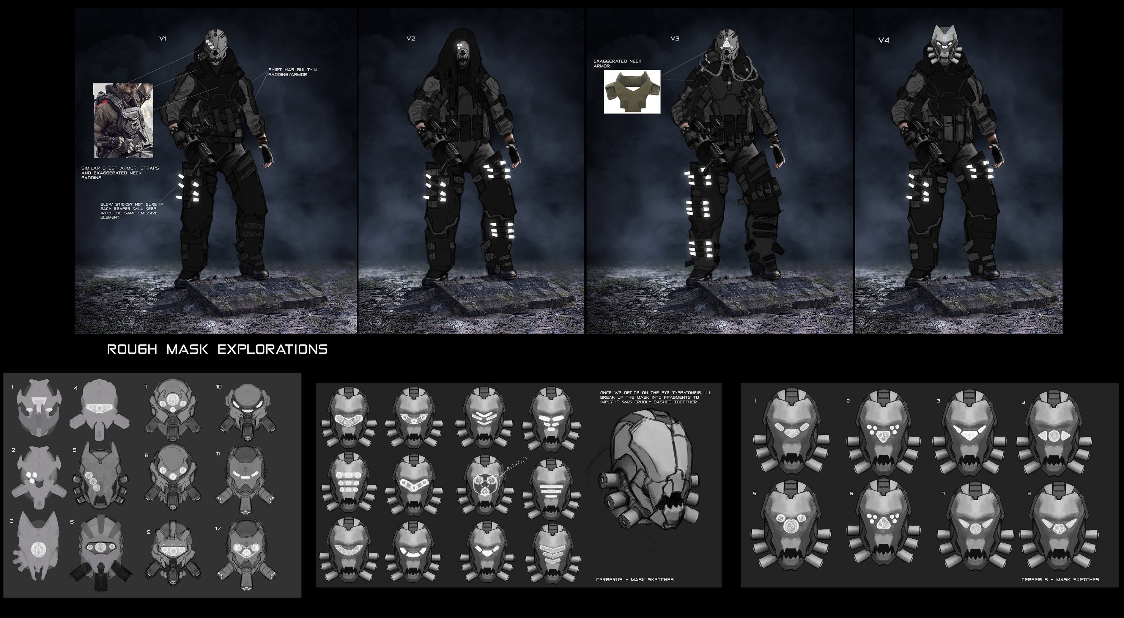 Early exploration sketches. 