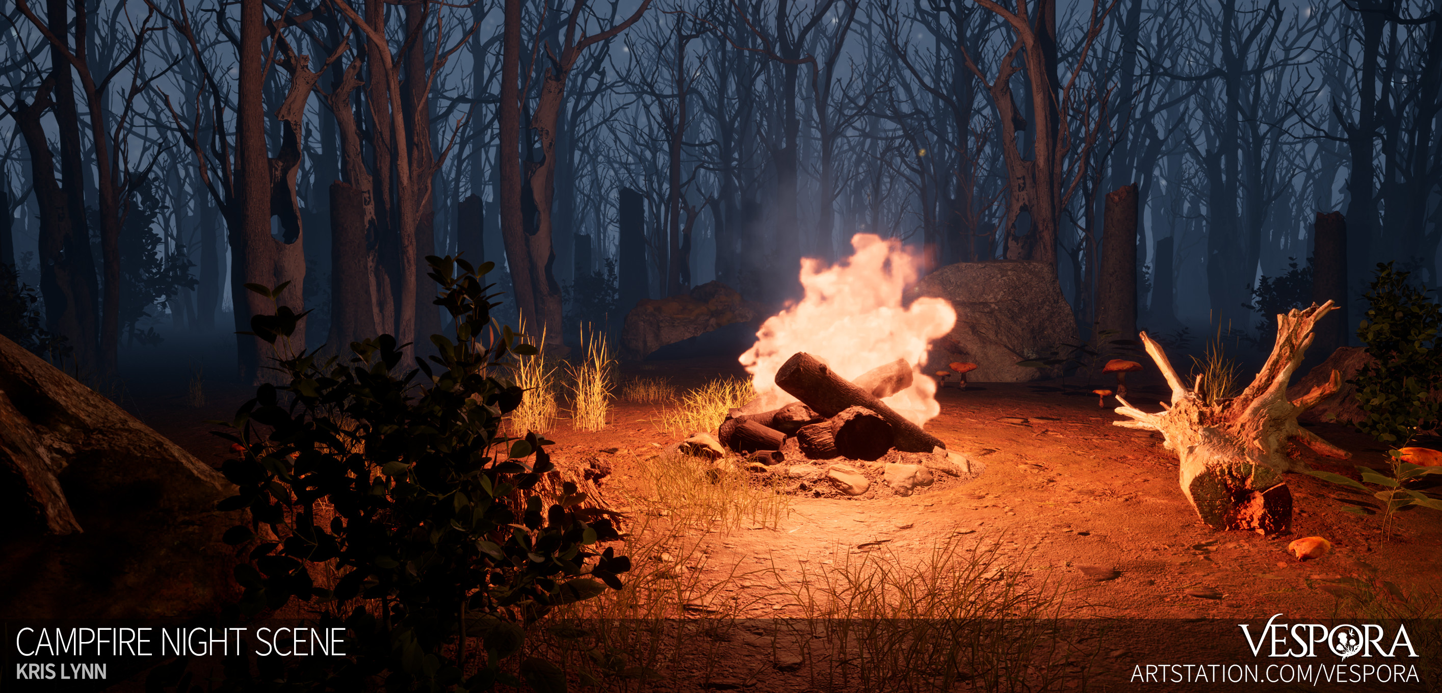 Week 4 - Niagara Fire Effect Setup &amp; Scene Building