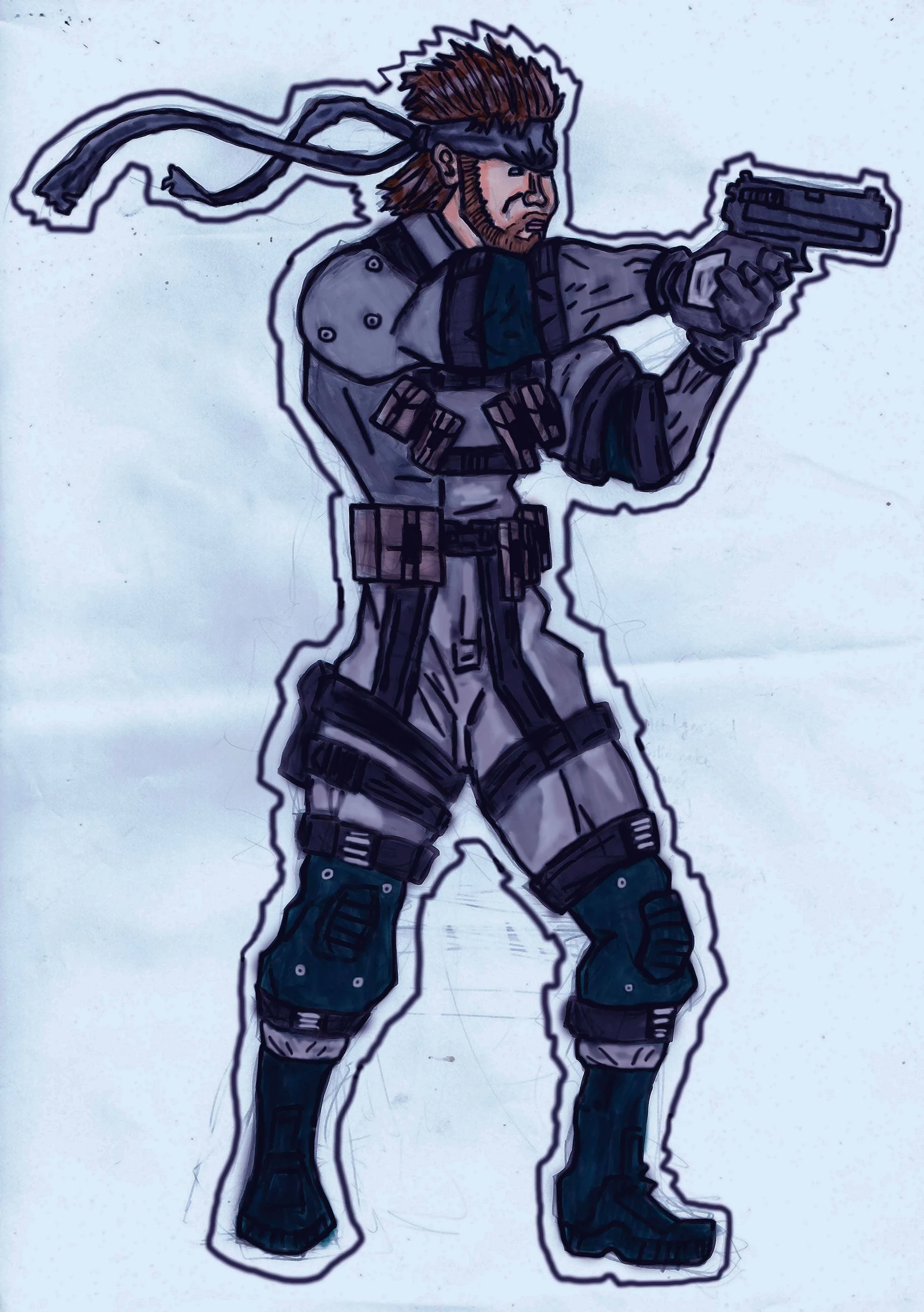 Solid Snake art 