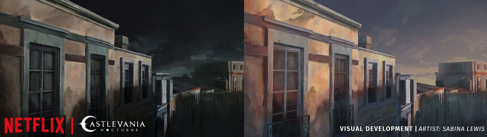 Final backgrounds to show Night and Dawn