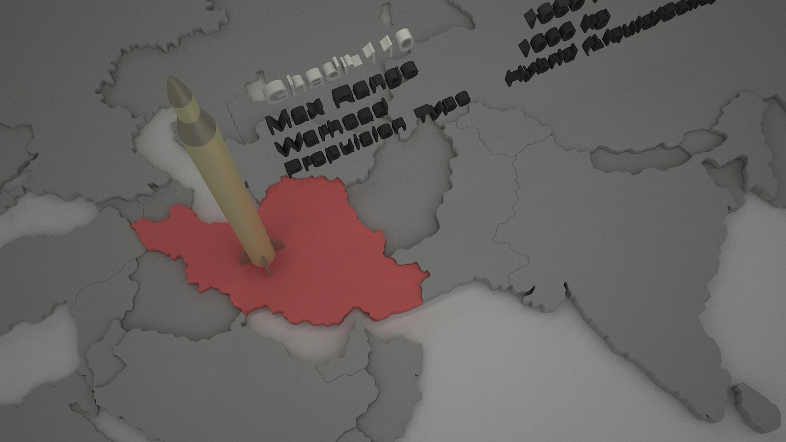 Ghadr-110 Iranian Ballistic Missile