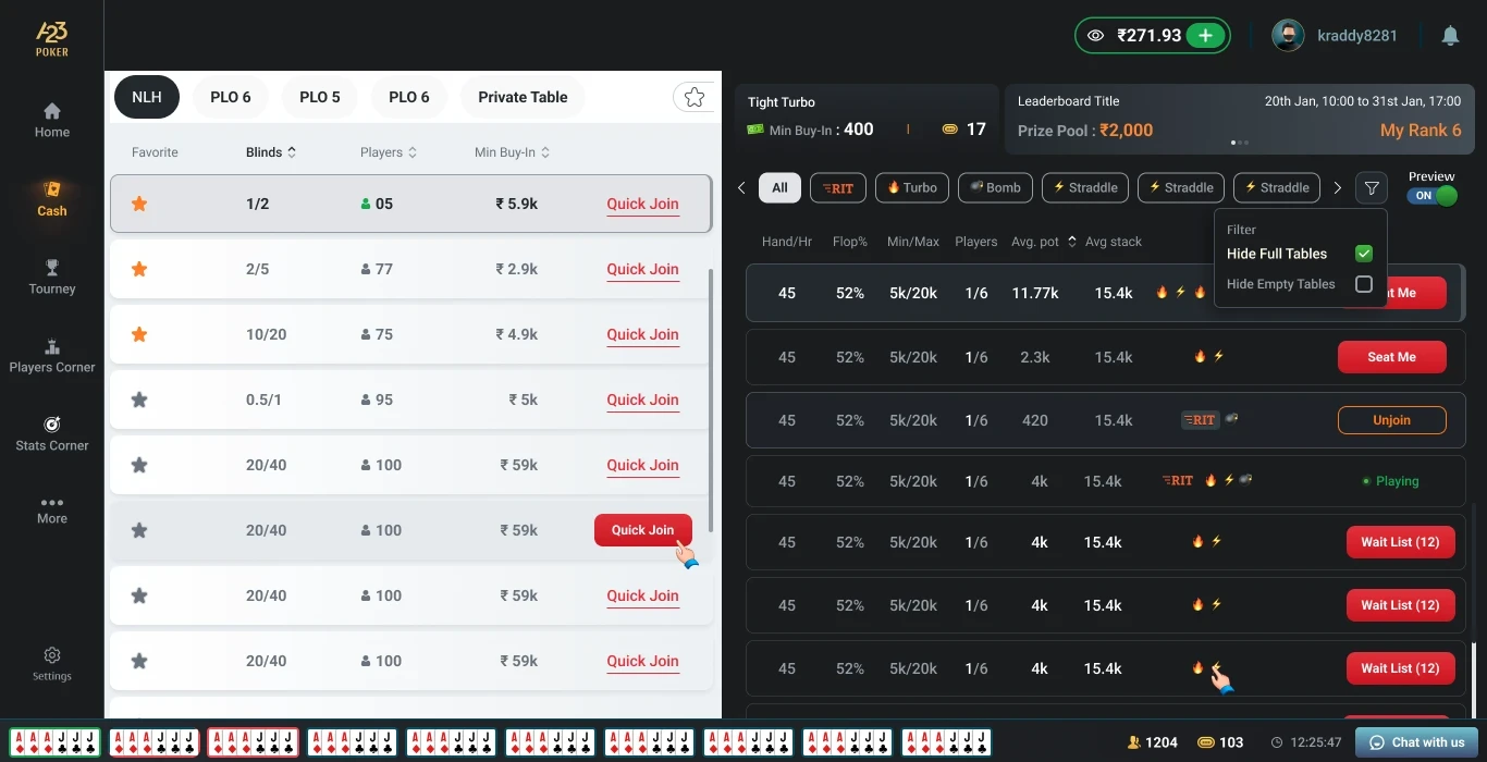 Profile for Desktop Poker For tourney  Adda 52 