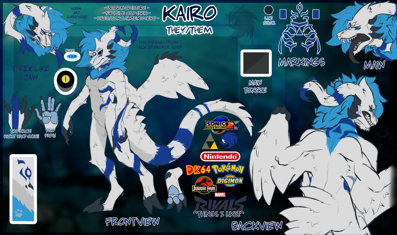 Anthro Dragon Concept - Kairo