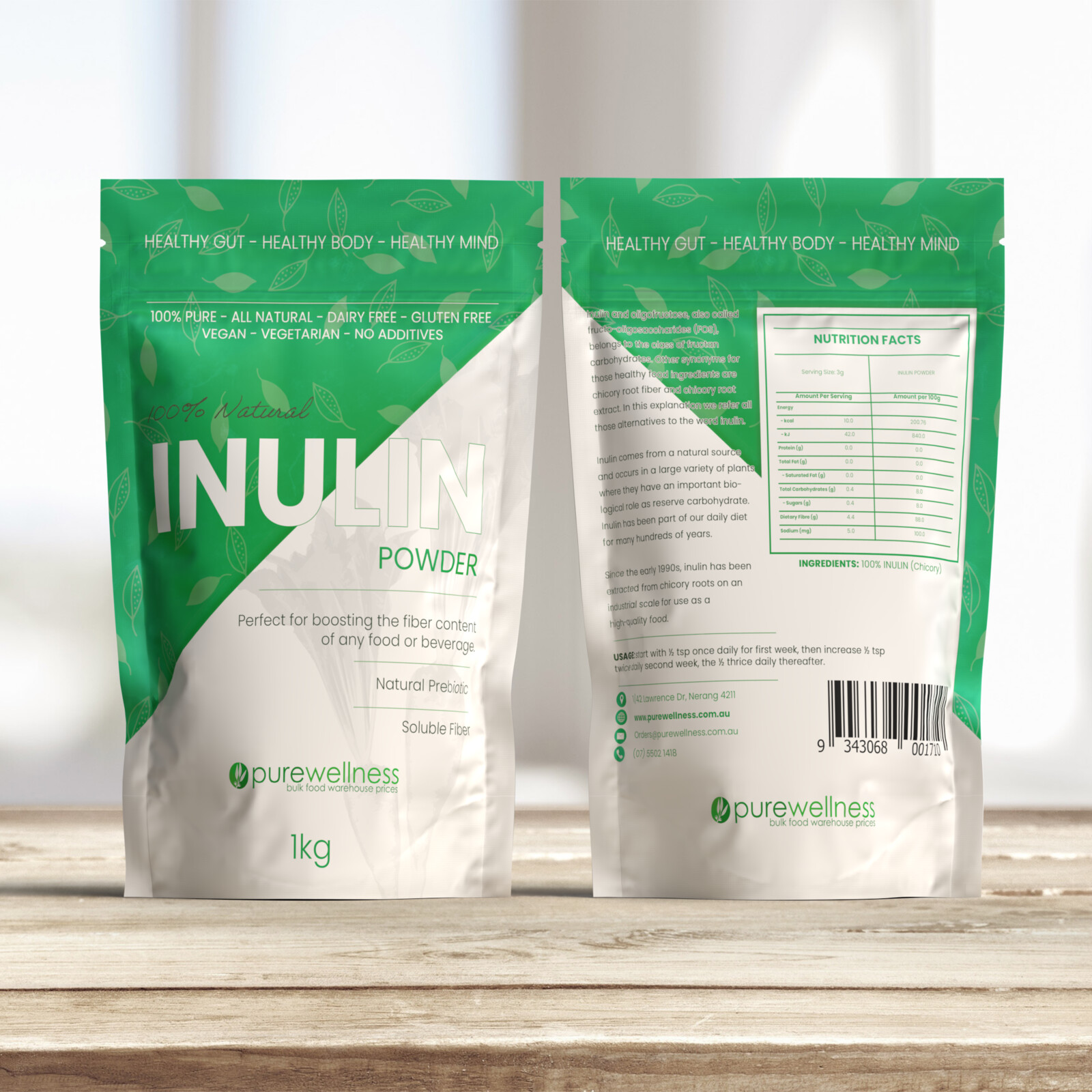 Inulin Bag Design