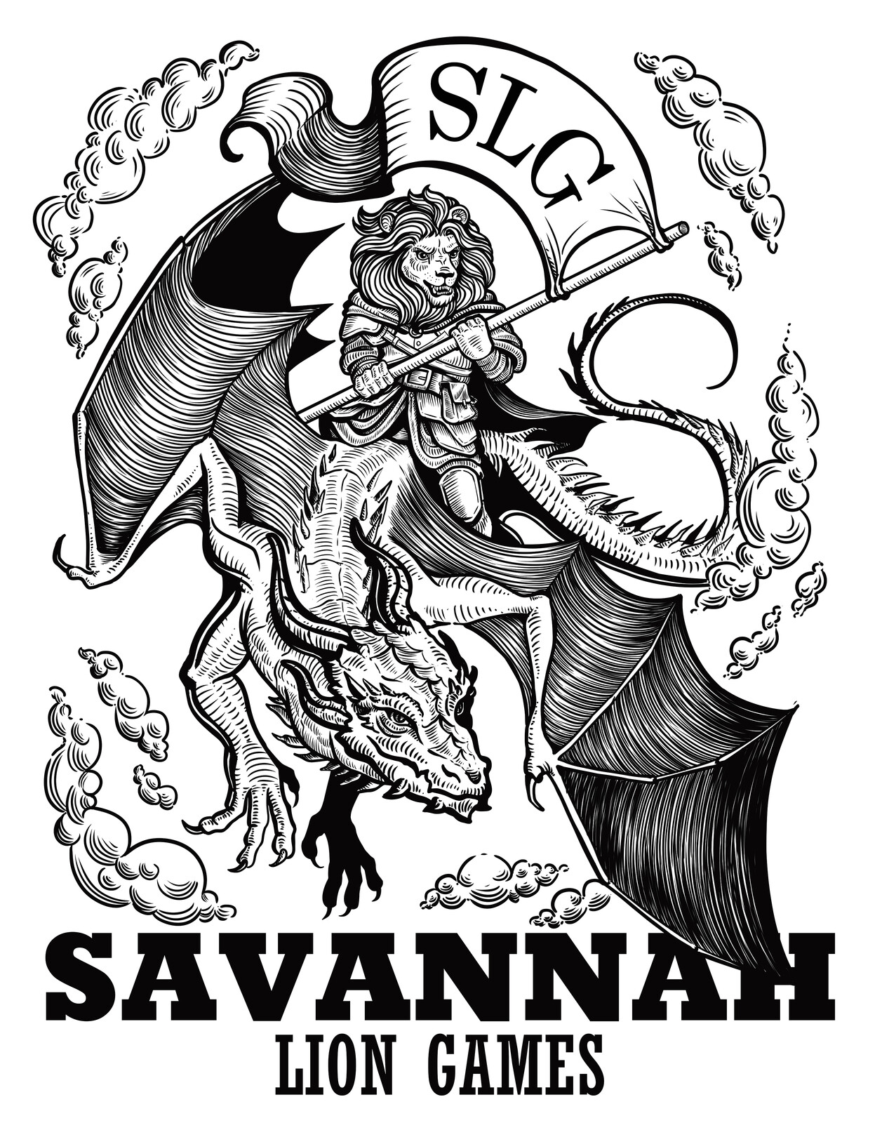 Savannah Lion Games T-Shirt Design