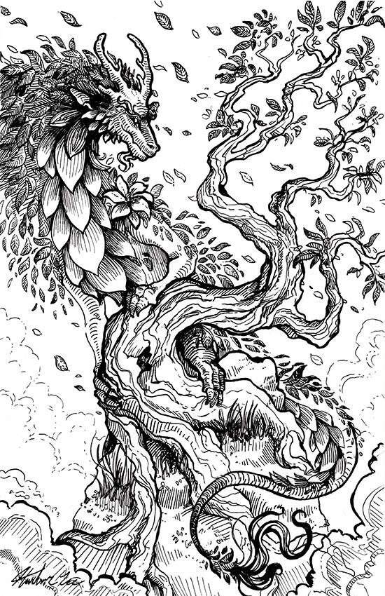 Cherry Blossom Dragon