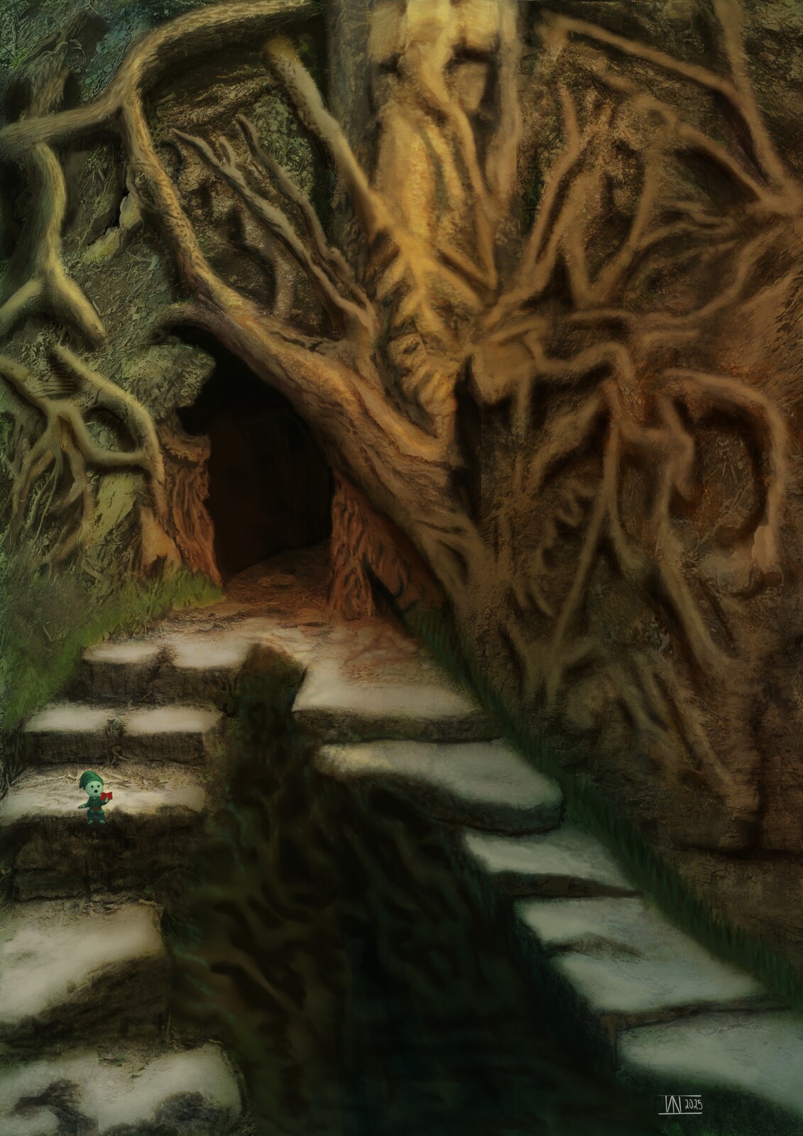 My first semi matte illustration