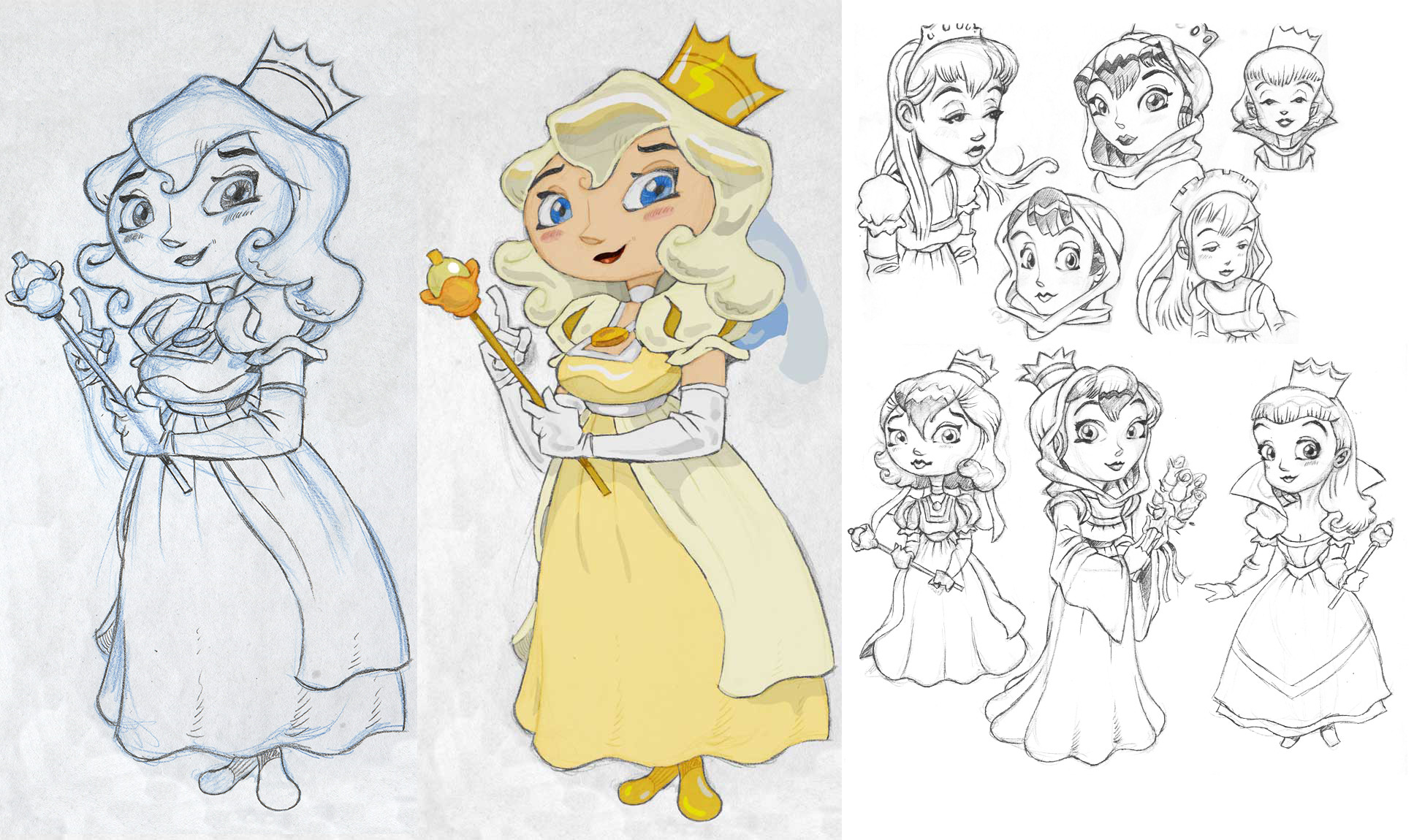 Another example of characters for a chess game. In this case it was a princess who played as a guide and host for the players.
