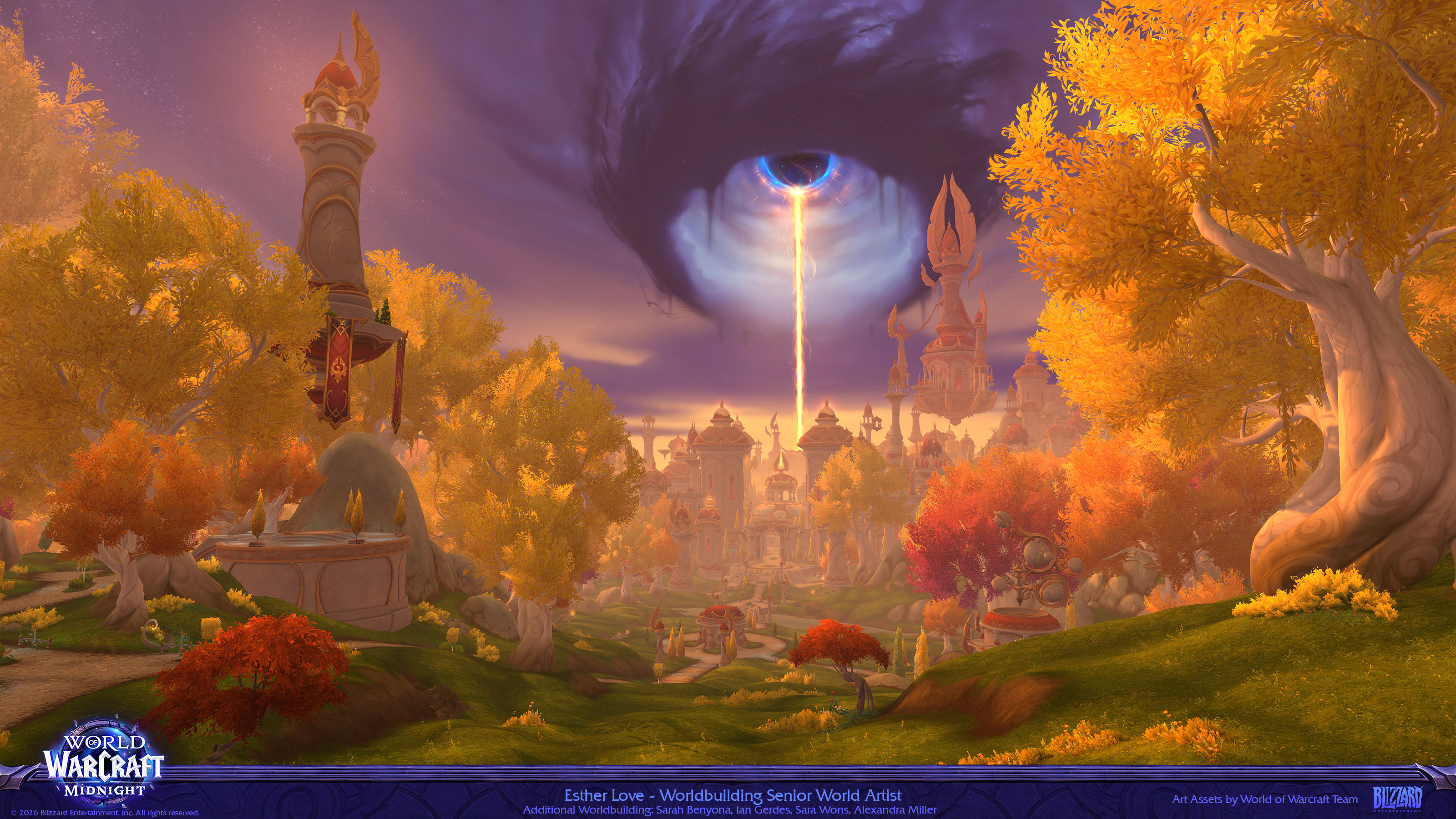 Worked on the overall look and update to the Eversong forest, what became of the Dead Scar, and the revitalization of the Ghostlands.