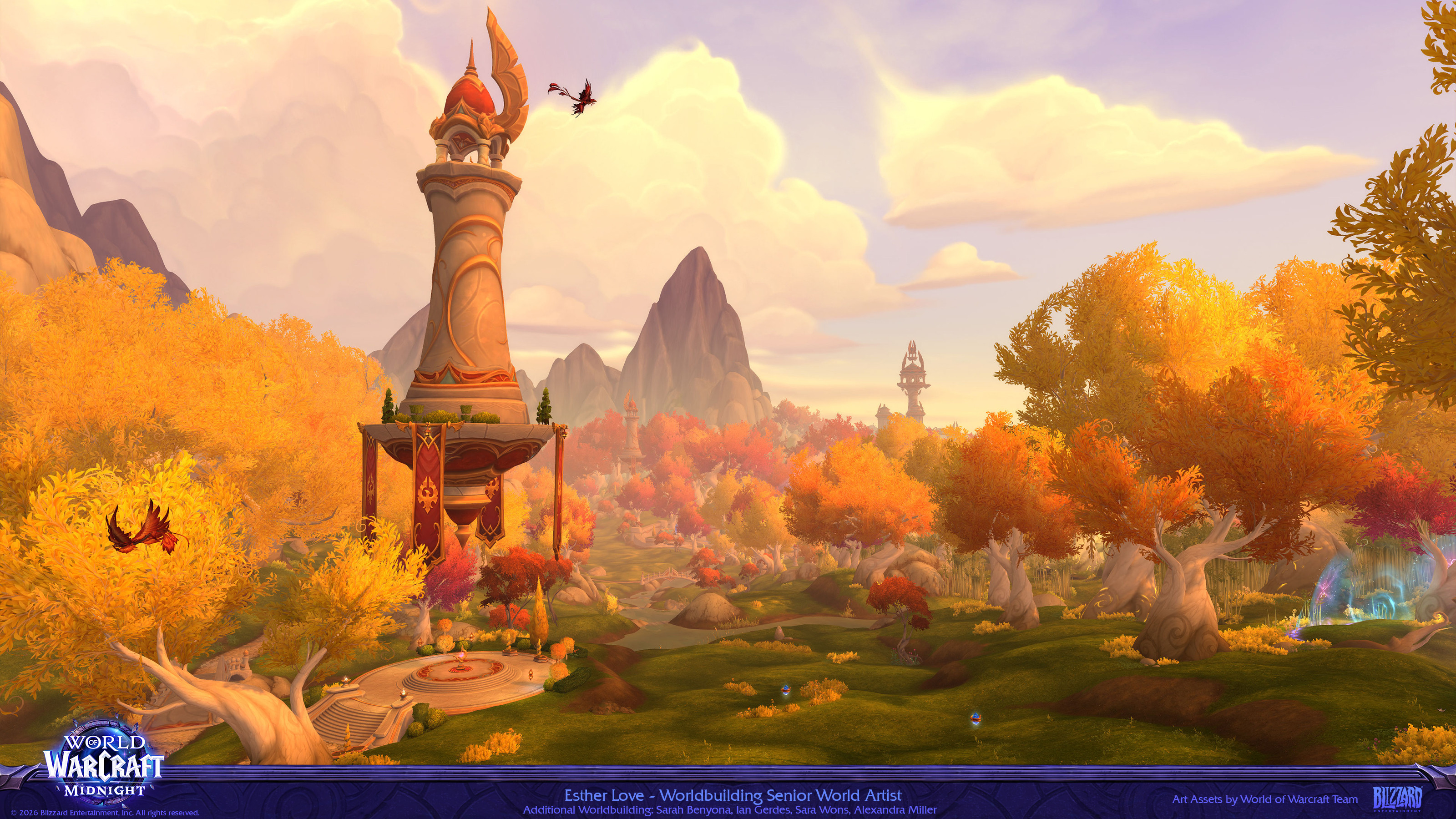 Made the floating towers along the old Dead Scar - act as safety beacons and mount jumping points along the NEW sky highway of Eversong.