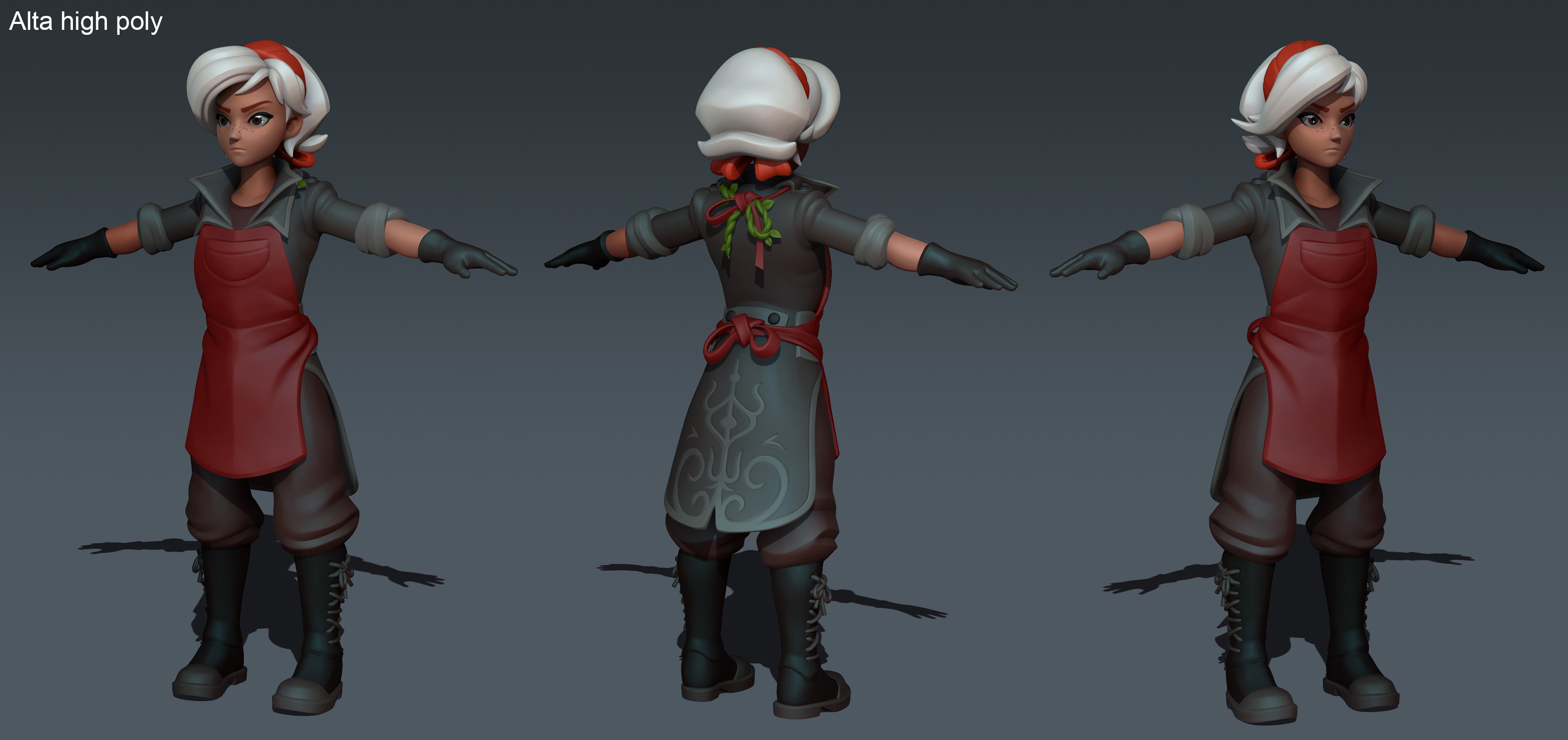 Alta character Zbrush sculpt