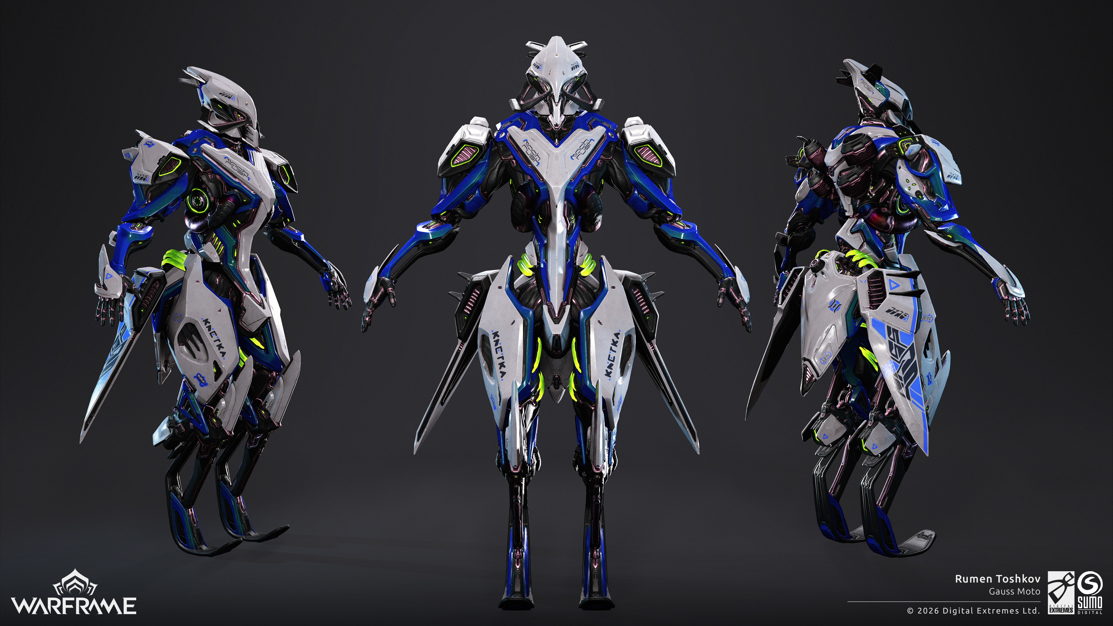 Gauss Moto in-game preview, highpoly done by me. Retopo, UV's, Implementation by Marcelo Pinheiro. Texturing, Implementation and Supervision by Ryan Ashfield.