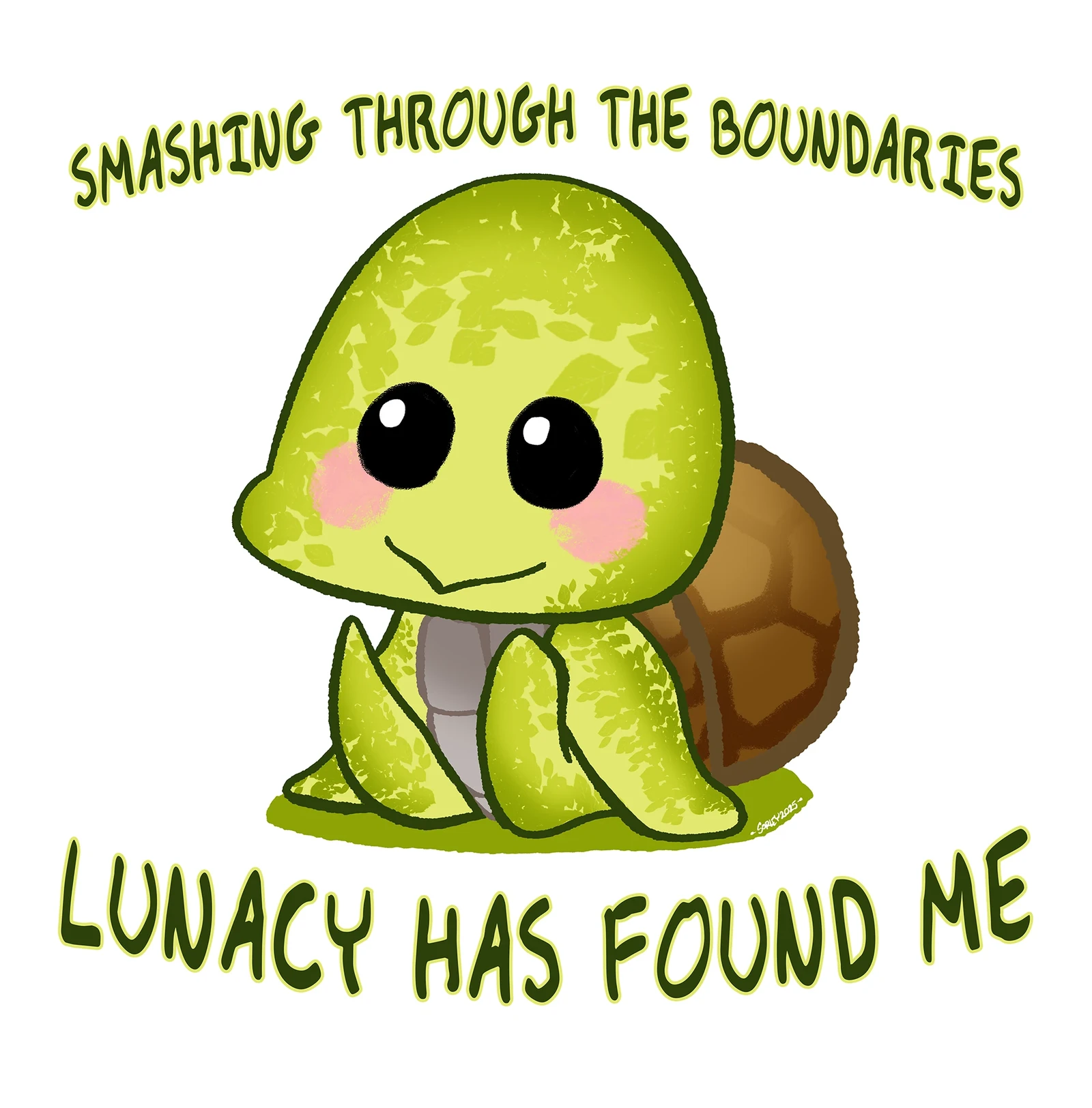 Turtle paired with lyrics from the Metallica song "Battery"