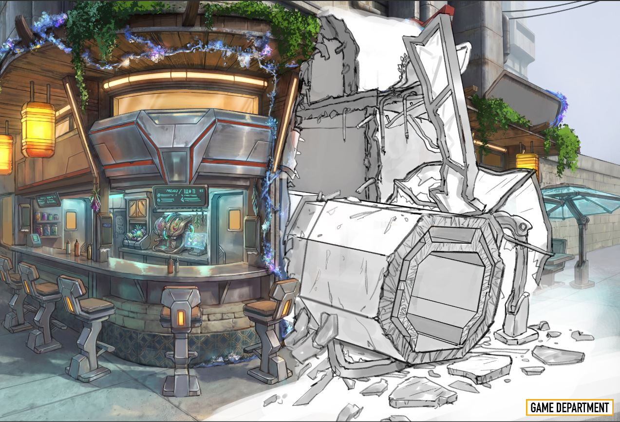 WIP on a destroyed version which is part of the plot.