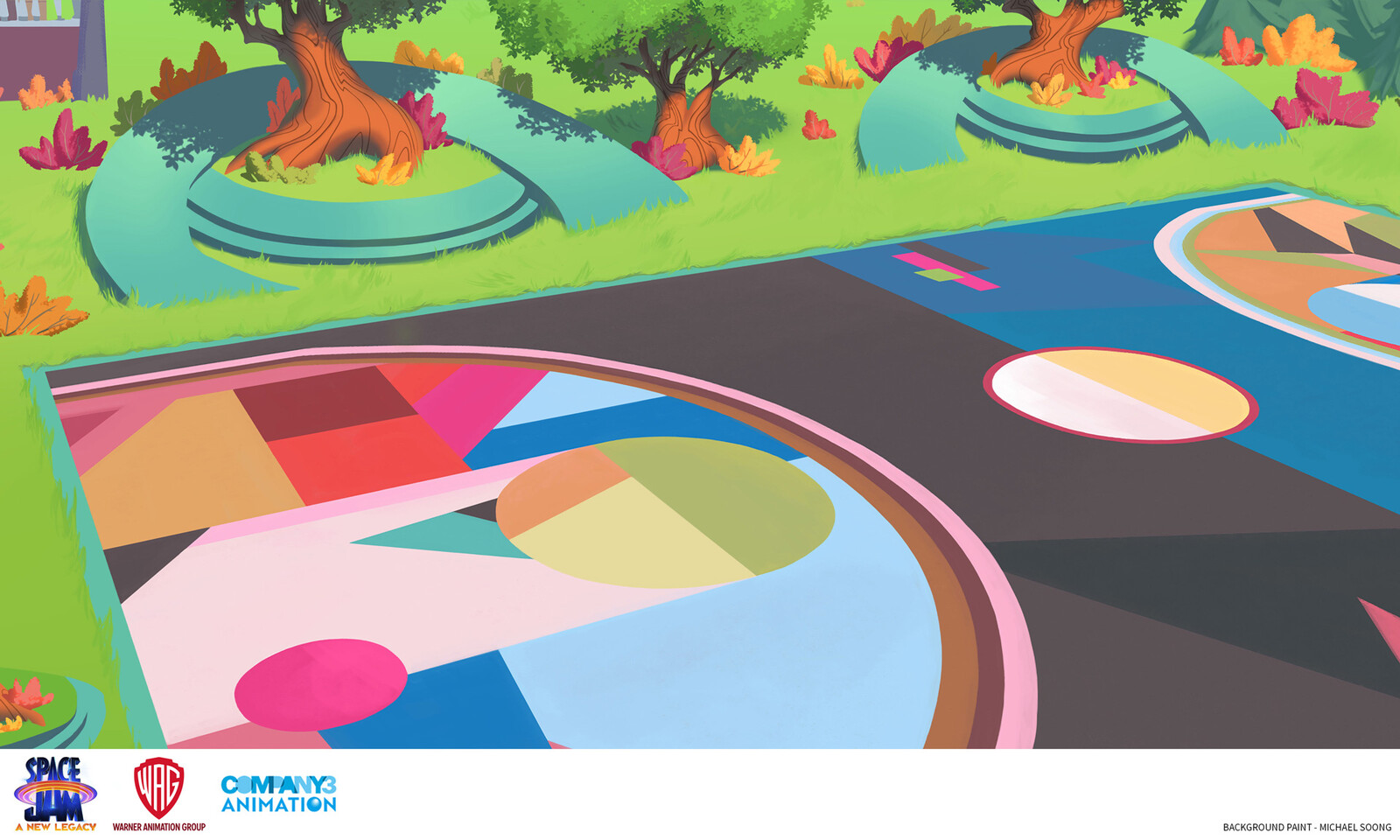Space Jam: A New Legacy background painting