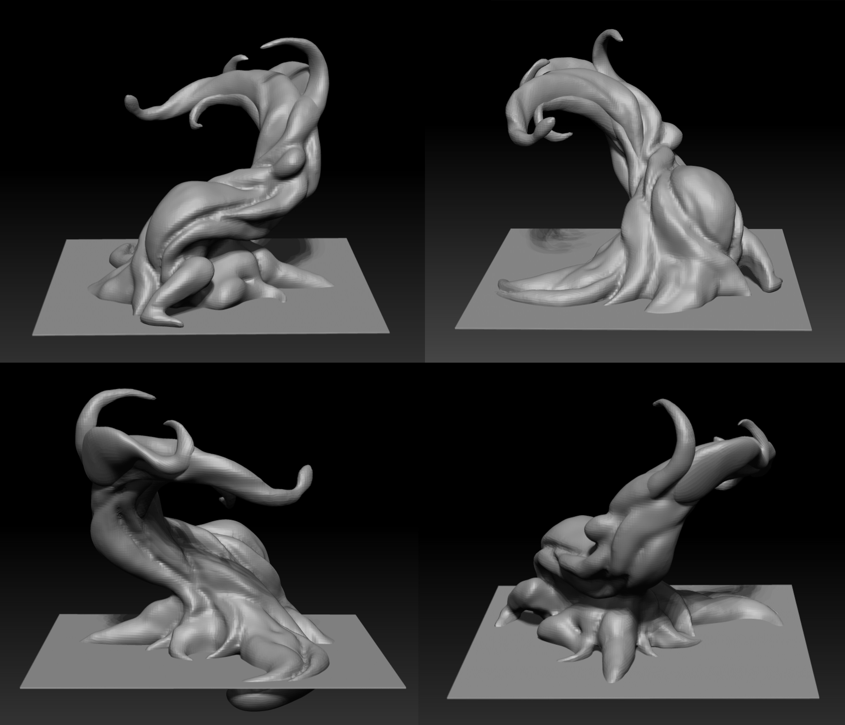 Block out sculpt, form finding