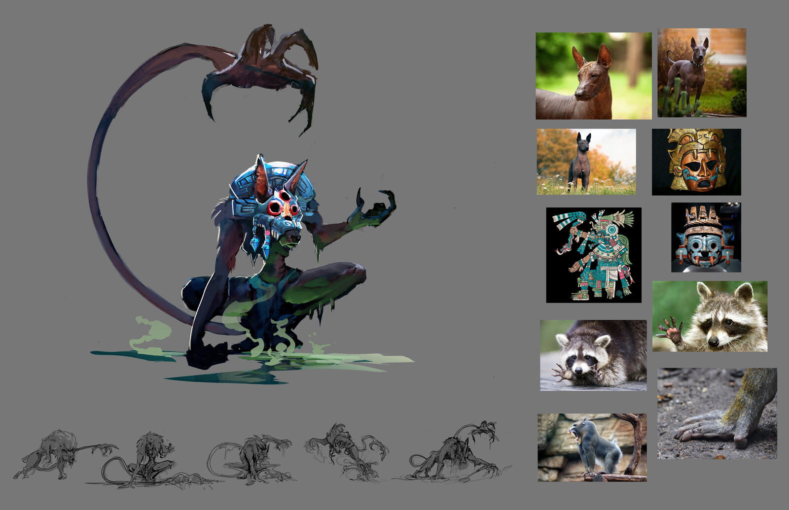 Ahuzotl Design Sheet