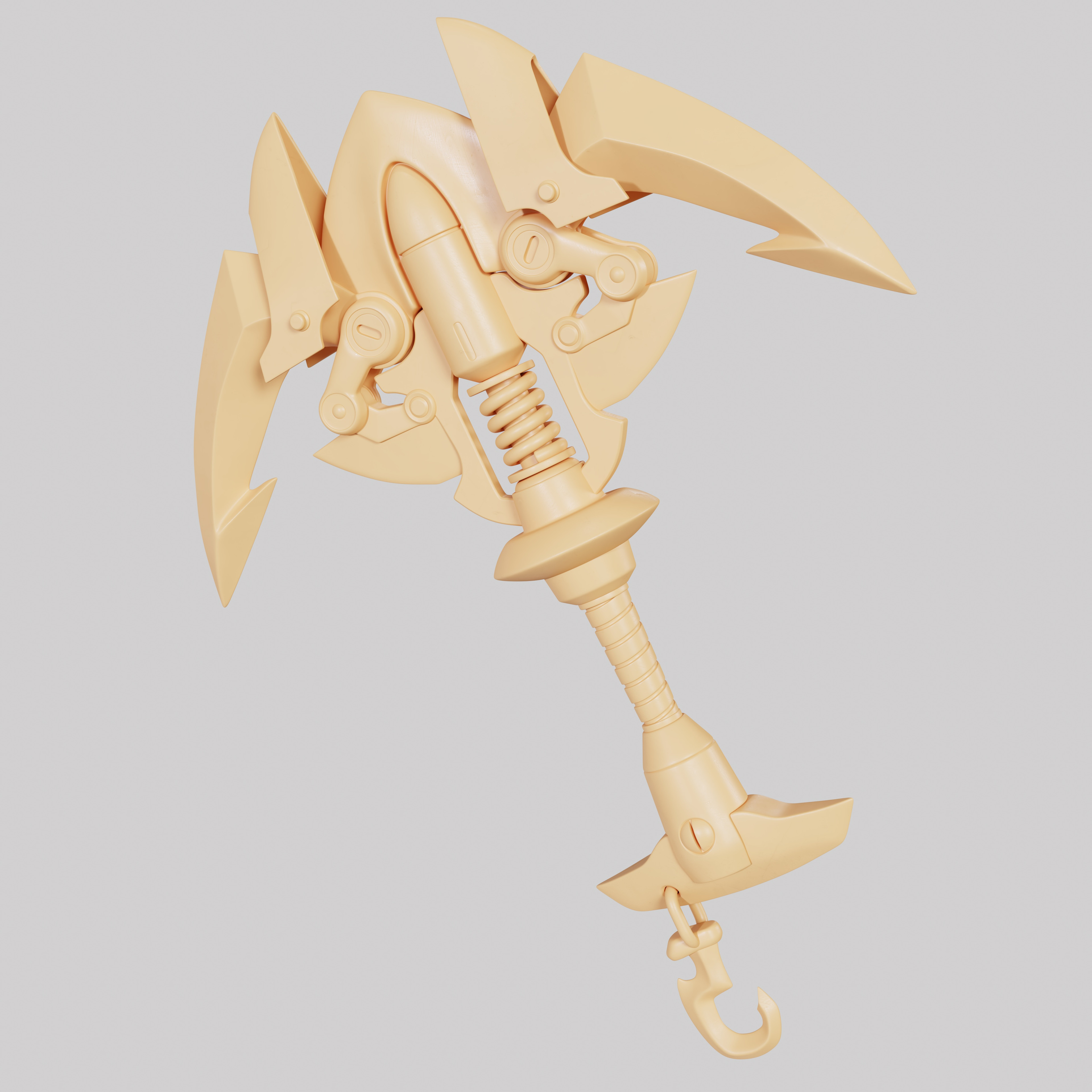 Early rendering in Marmoset Toolbag to check how forms and edge reads hold up.