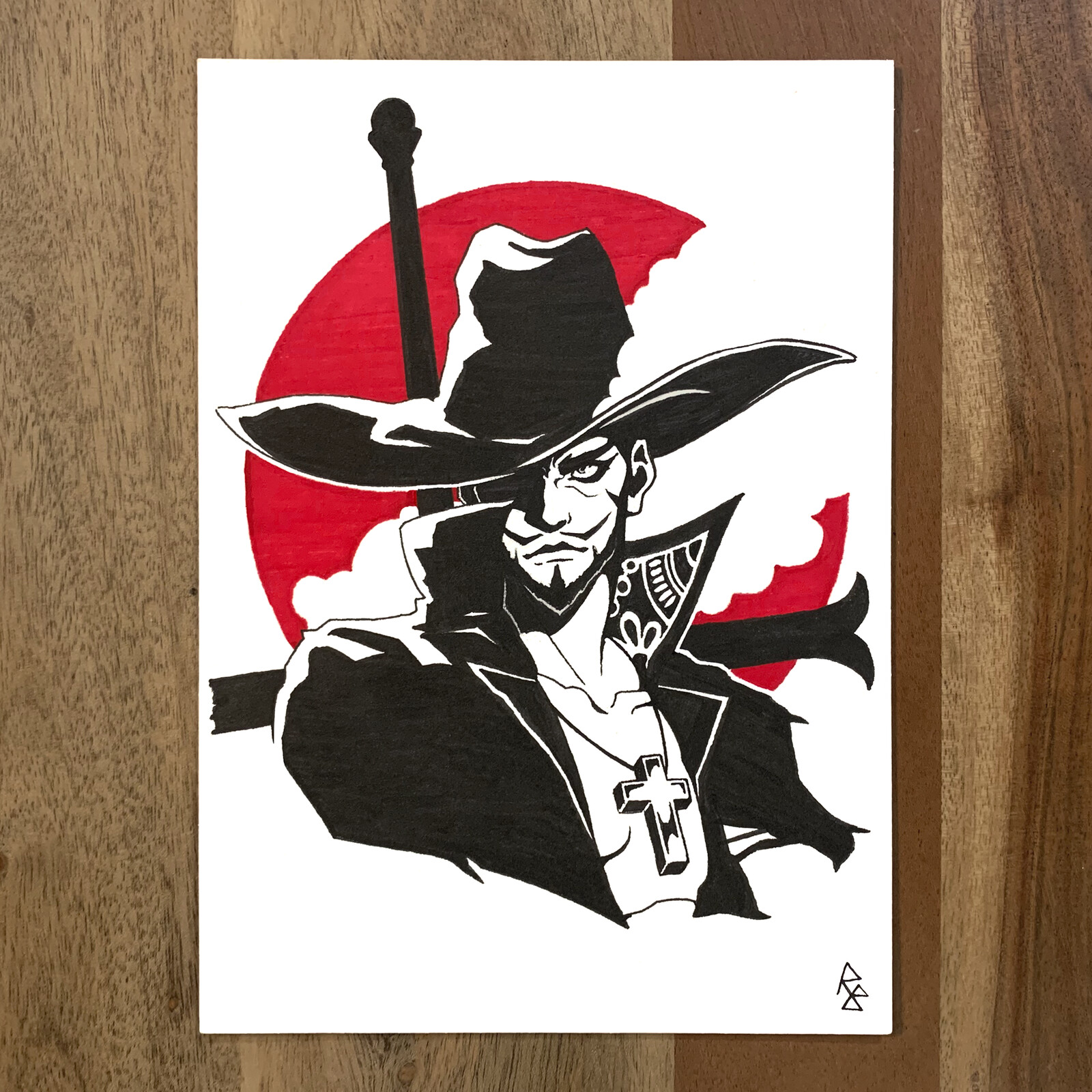 Inktober Day 1: Mustache