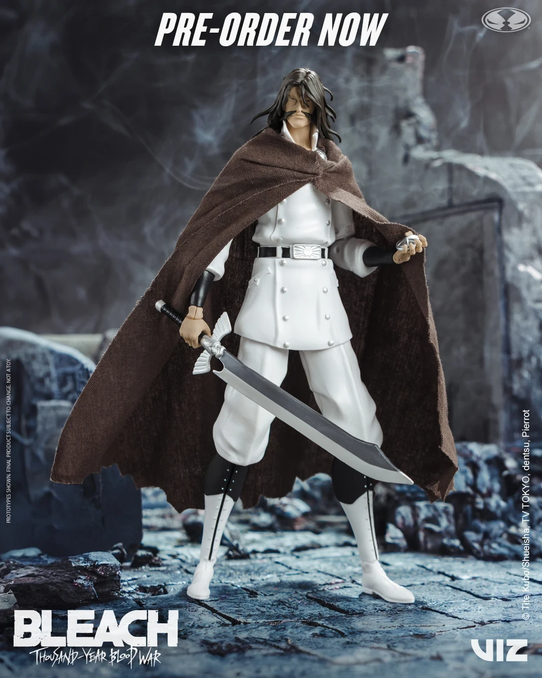 Bleach Yhwach - I helped engineer action figure articulation and work on sculpt and prototype revisions for the full wave of Bleach figures
