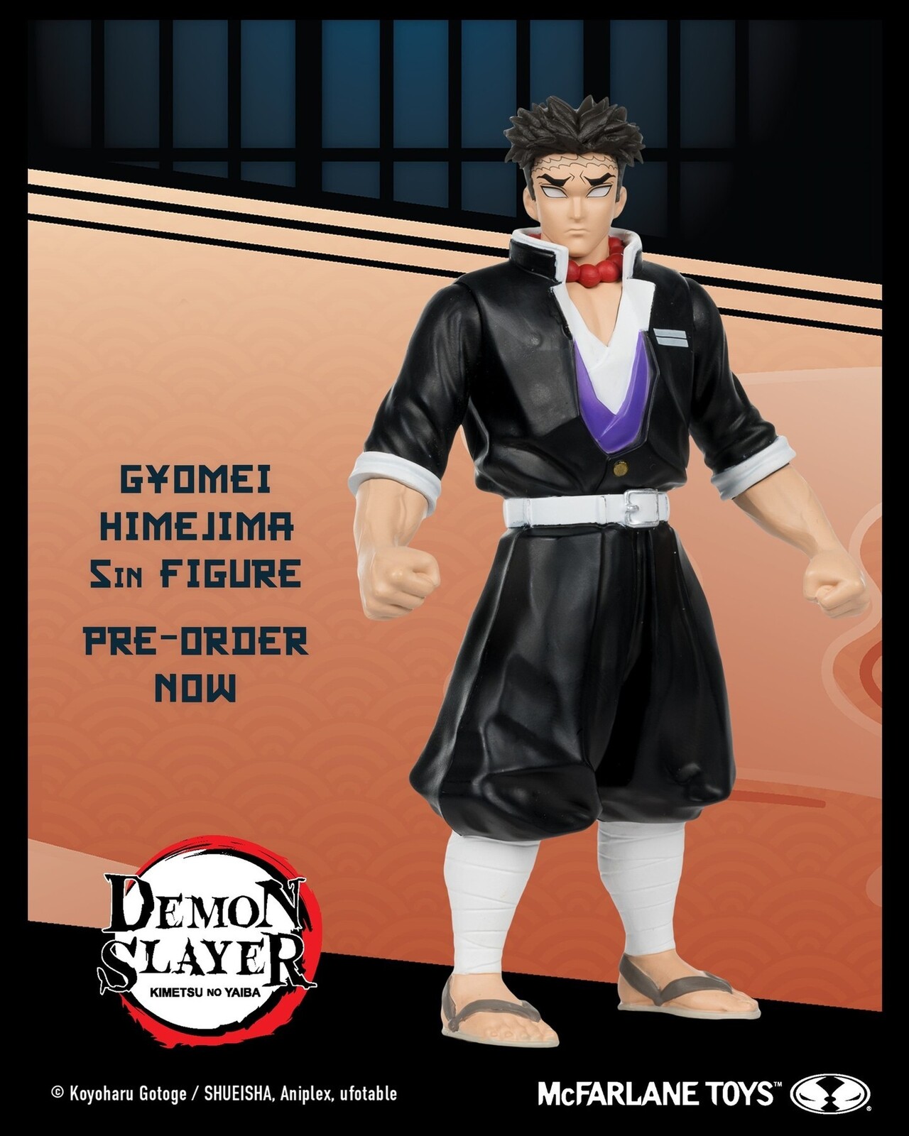 Demon Slayer - Gyomei- I helped engineer action figure articulation and work on sculpt and prototype revisions for the figure.