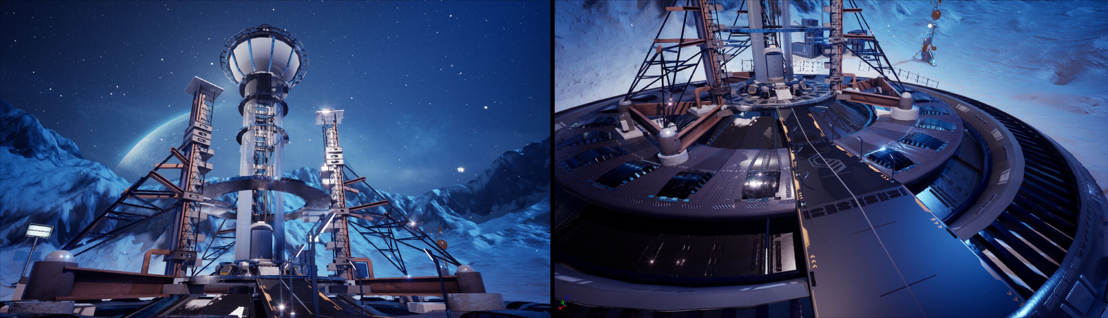  
Signal Tower and other props: