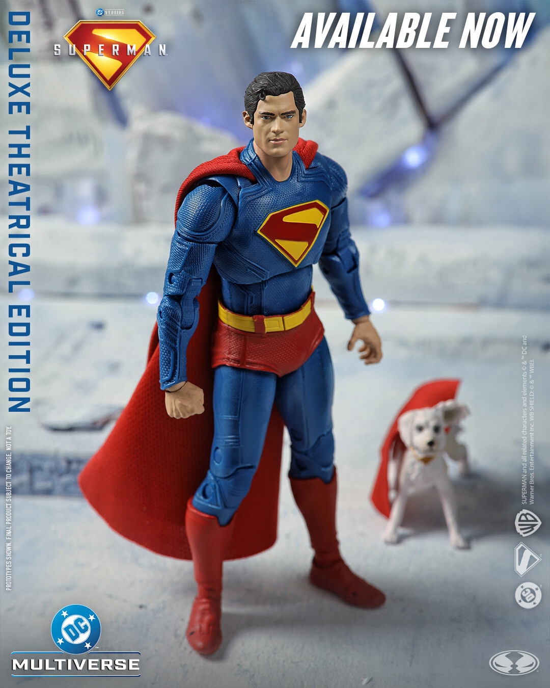Superman 25 Movie - Superman and Krypto - I helped with engineering articulation, prototype and sample review and some project management across the entire wave of figures.