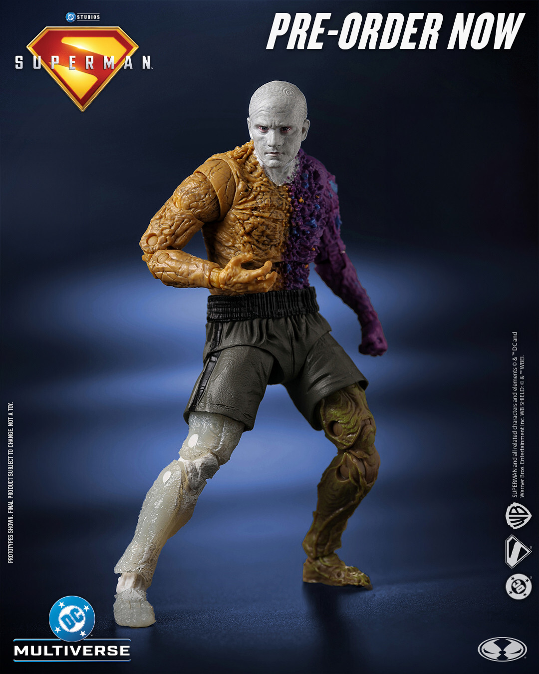 Superman 25 Metamorpho - I helped with engineering articulation, prototype and sample review and some project management across the entire wave of figures.