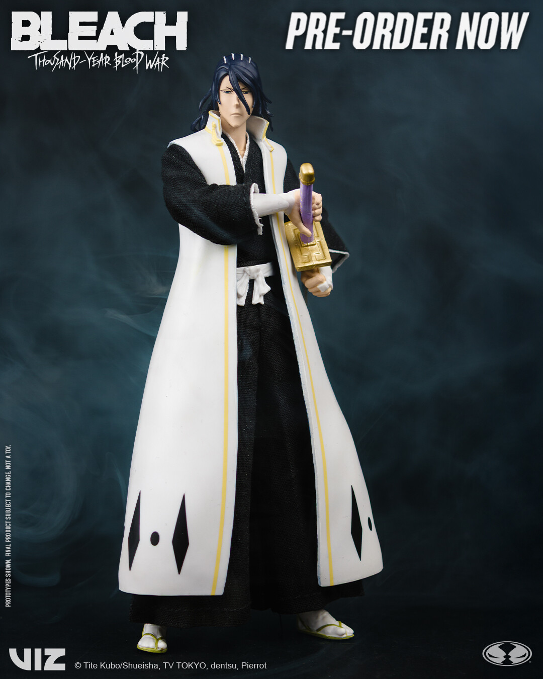 Bleach Byakuya- I helped engineer action figure articulation and worked on sculpt, deco and prototype revisions for the full wave of Bleach figures