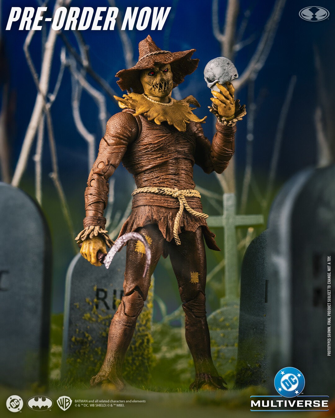 DC Classic Scarecrow -  I helped with engineering articulation  and prototype and sample review + revisions