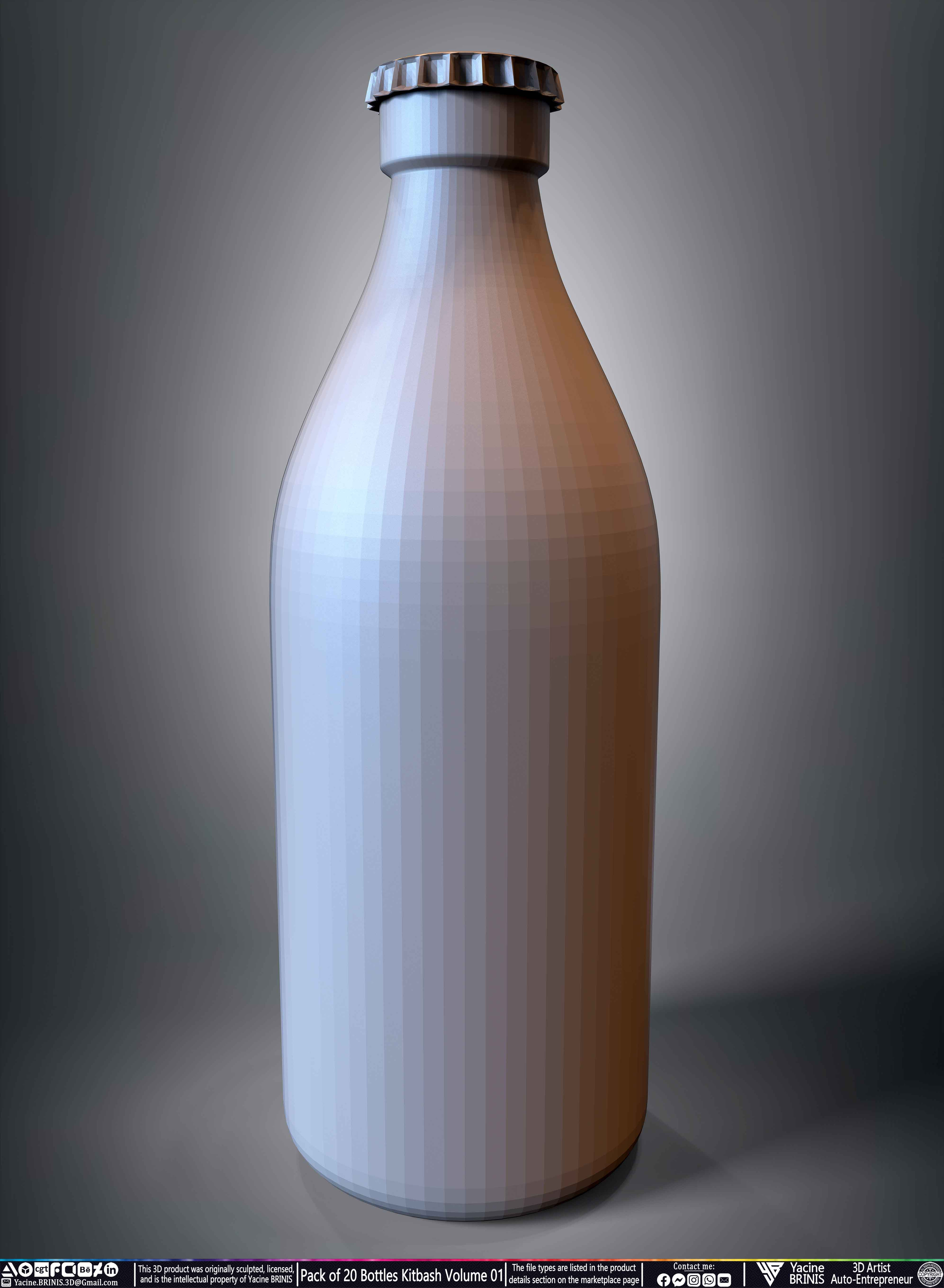 Collections of Bottles Kitbash 07