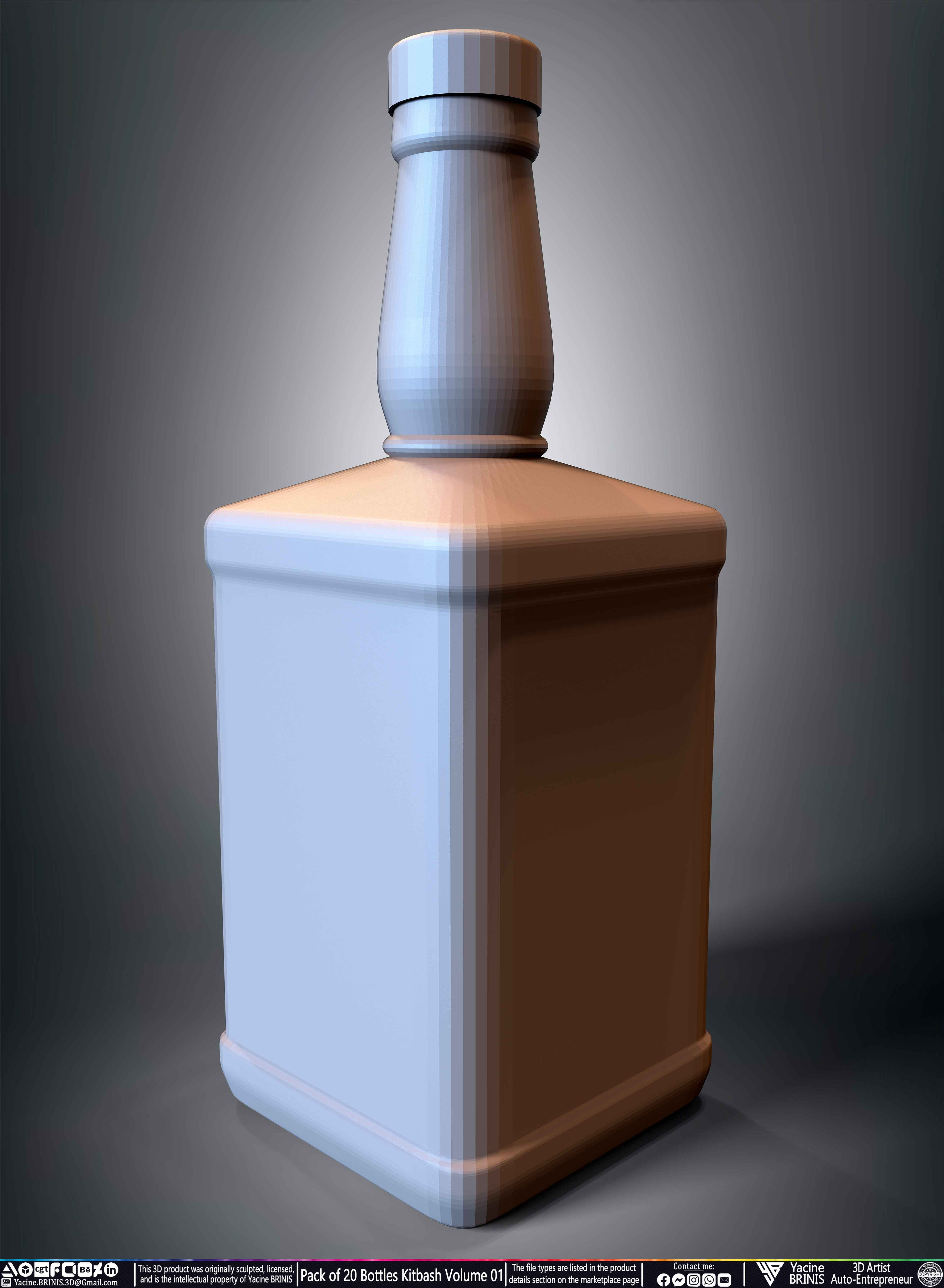 Collections of Bottles Kitbash 08