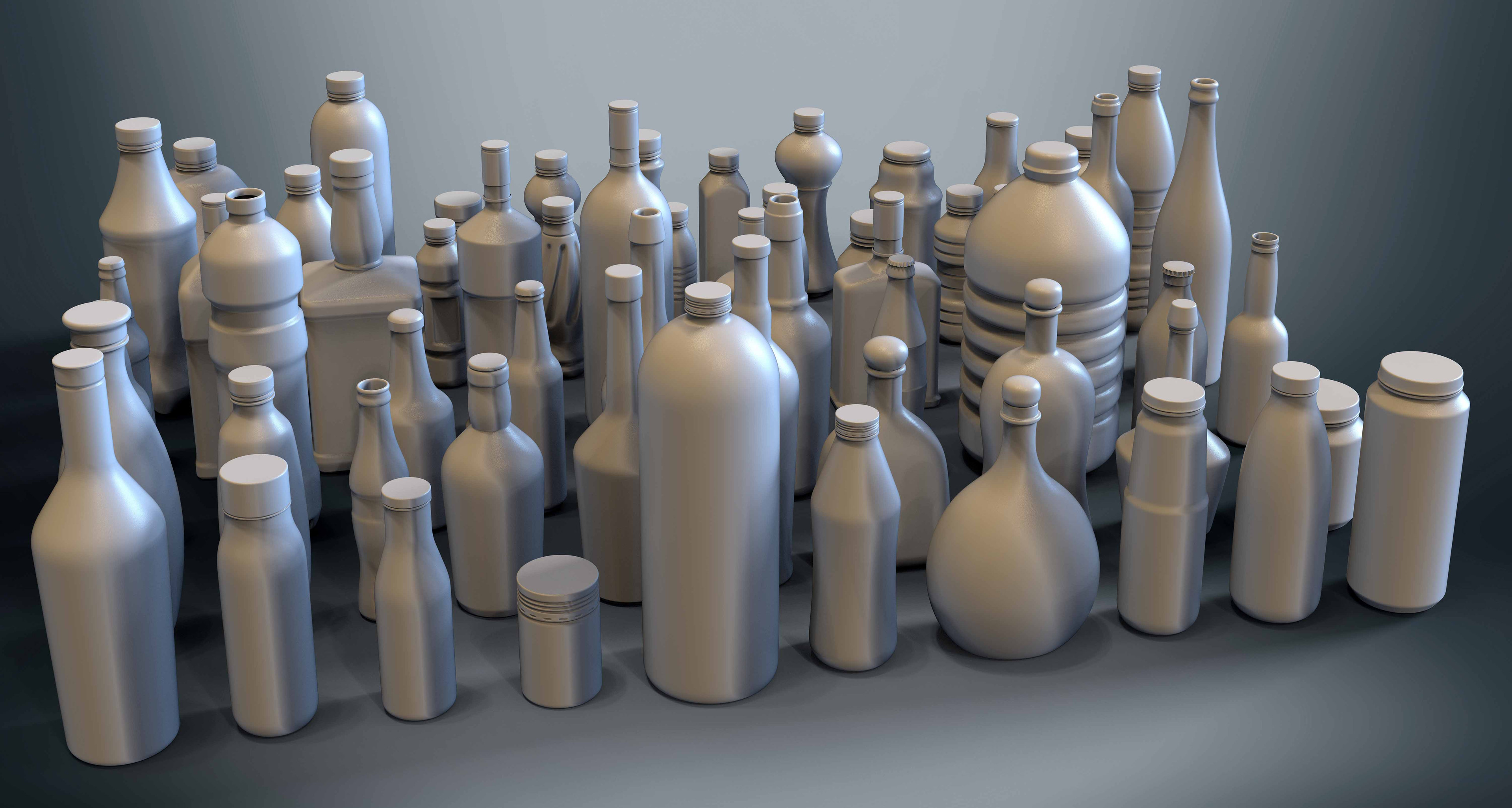 Collections of Bottles Kitbash 19