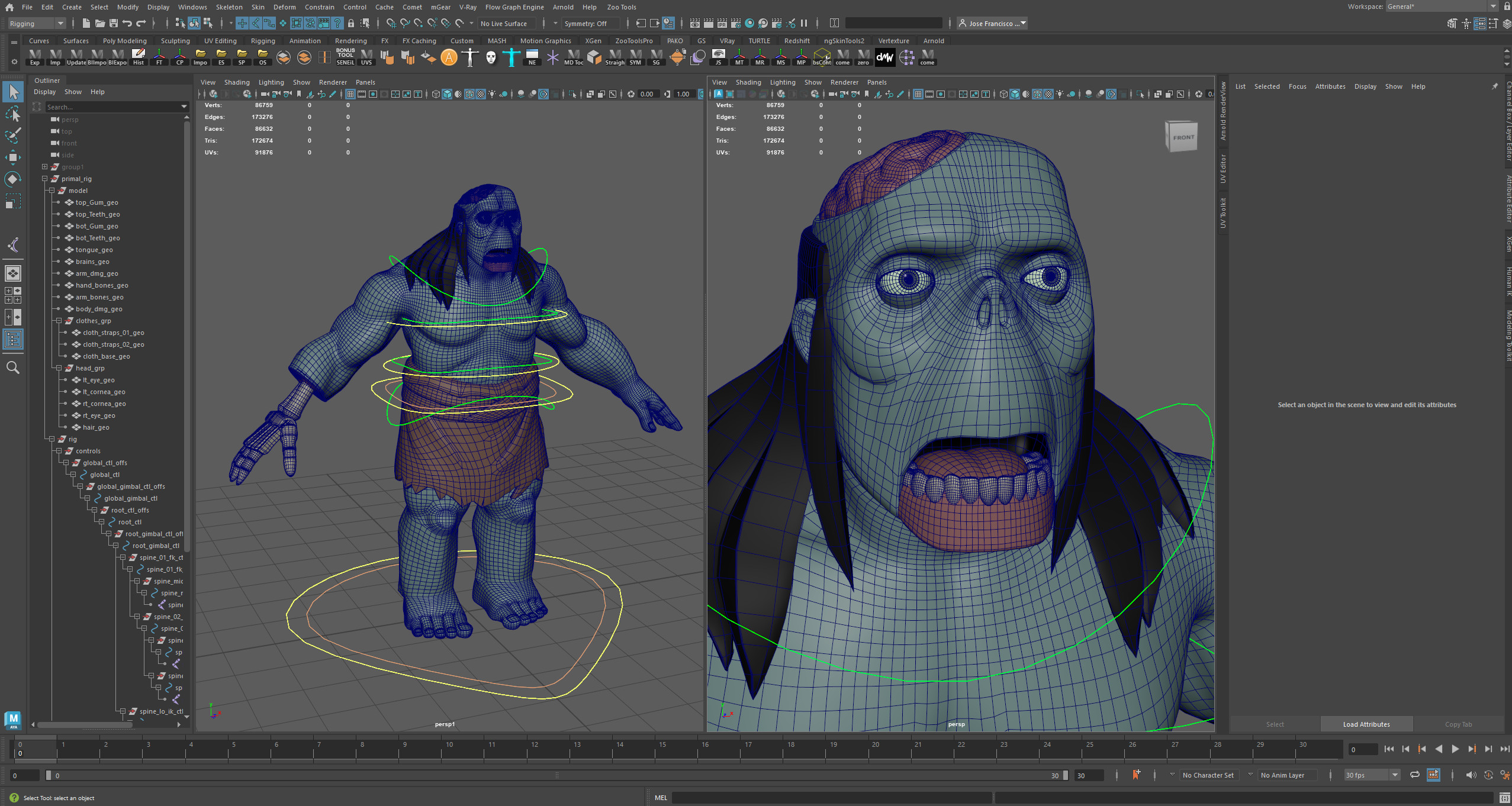 Rigging WIP 2