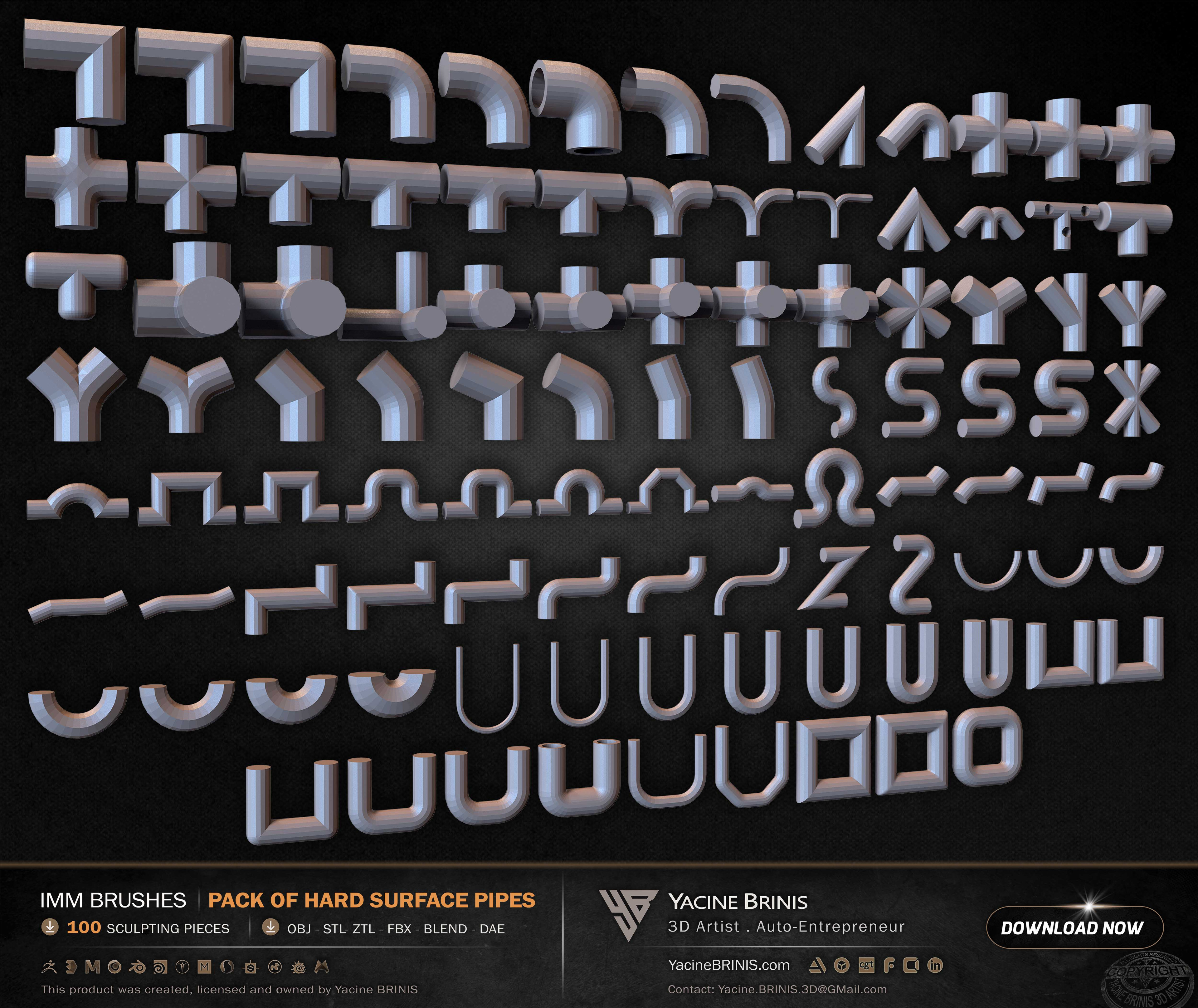 100 Hard Surface IMM Pipes 03