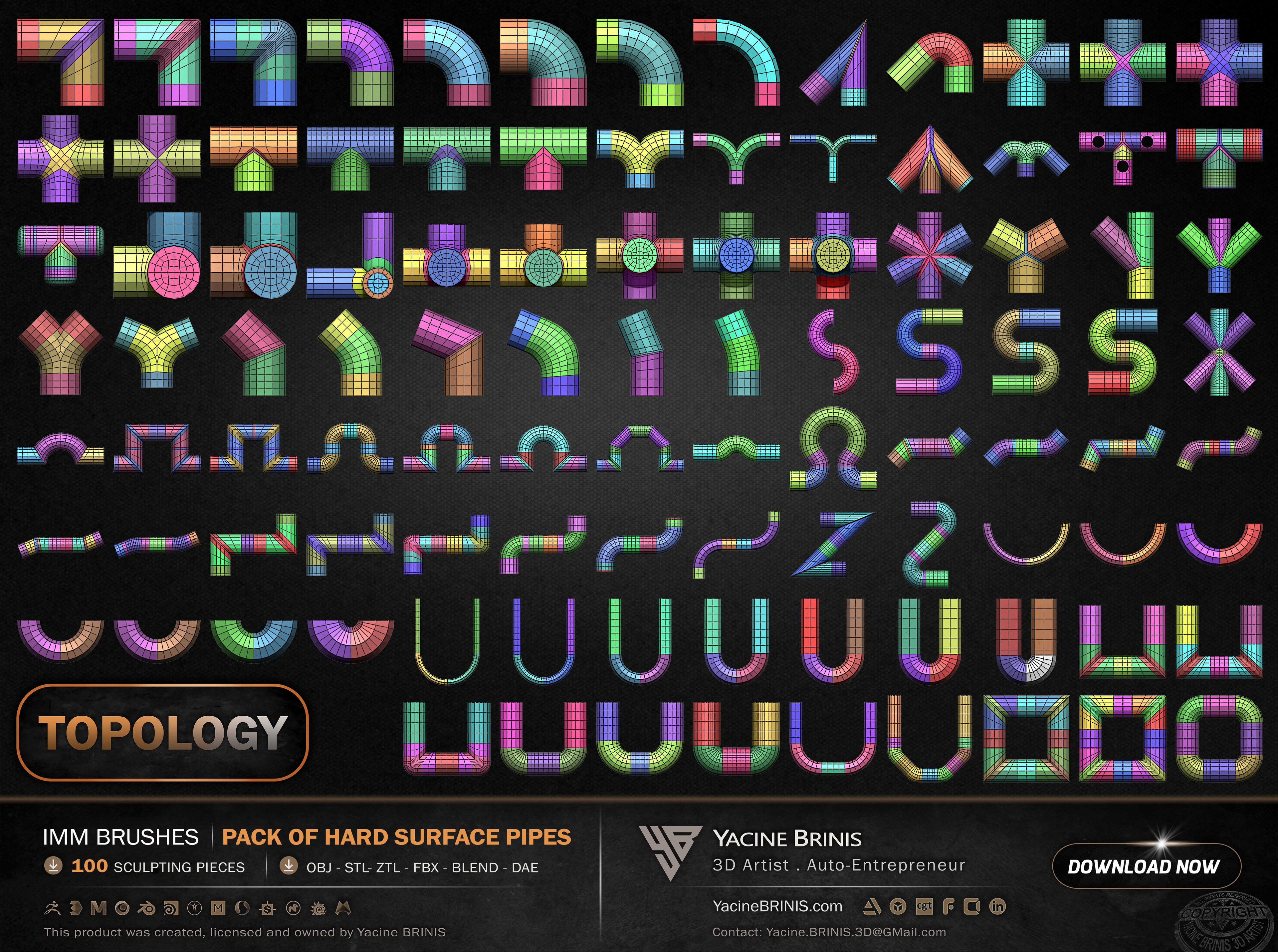 100 Hard Surface IMM Pipes 08