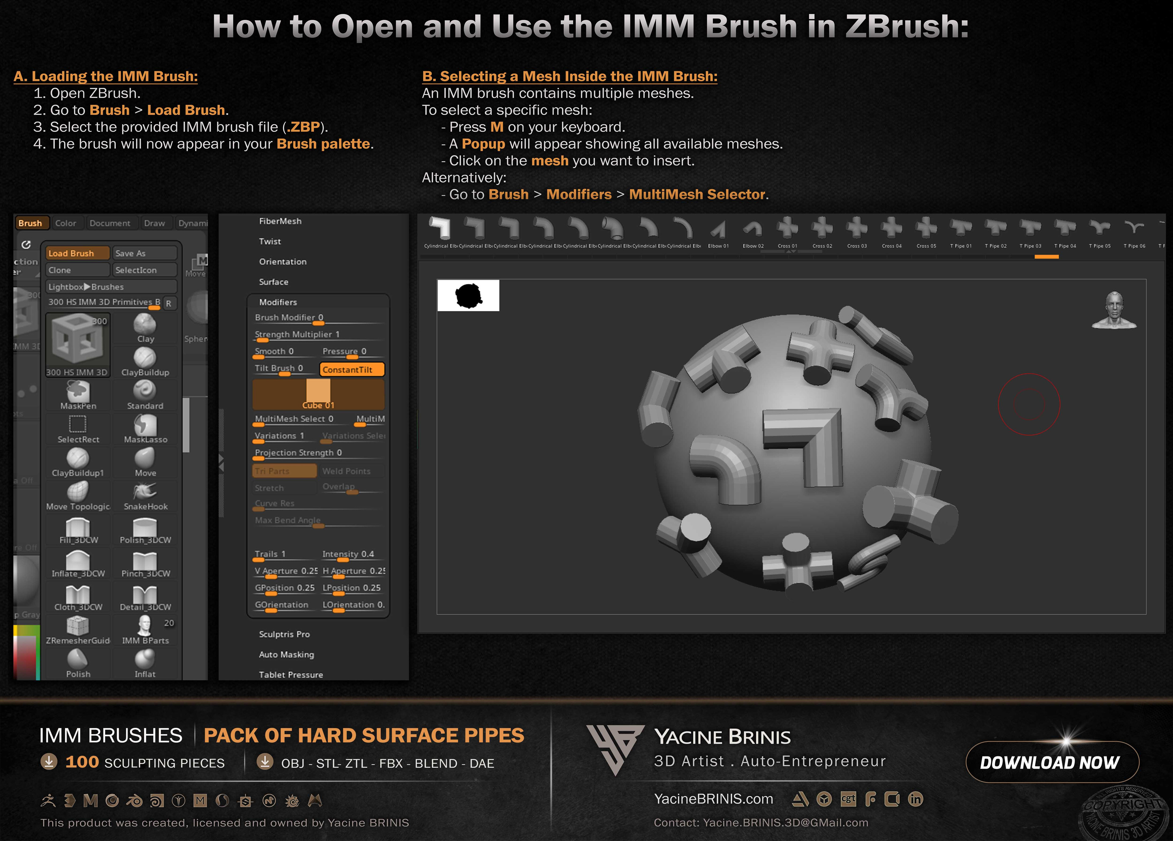 100 Hard Surface IMM Pipes 13