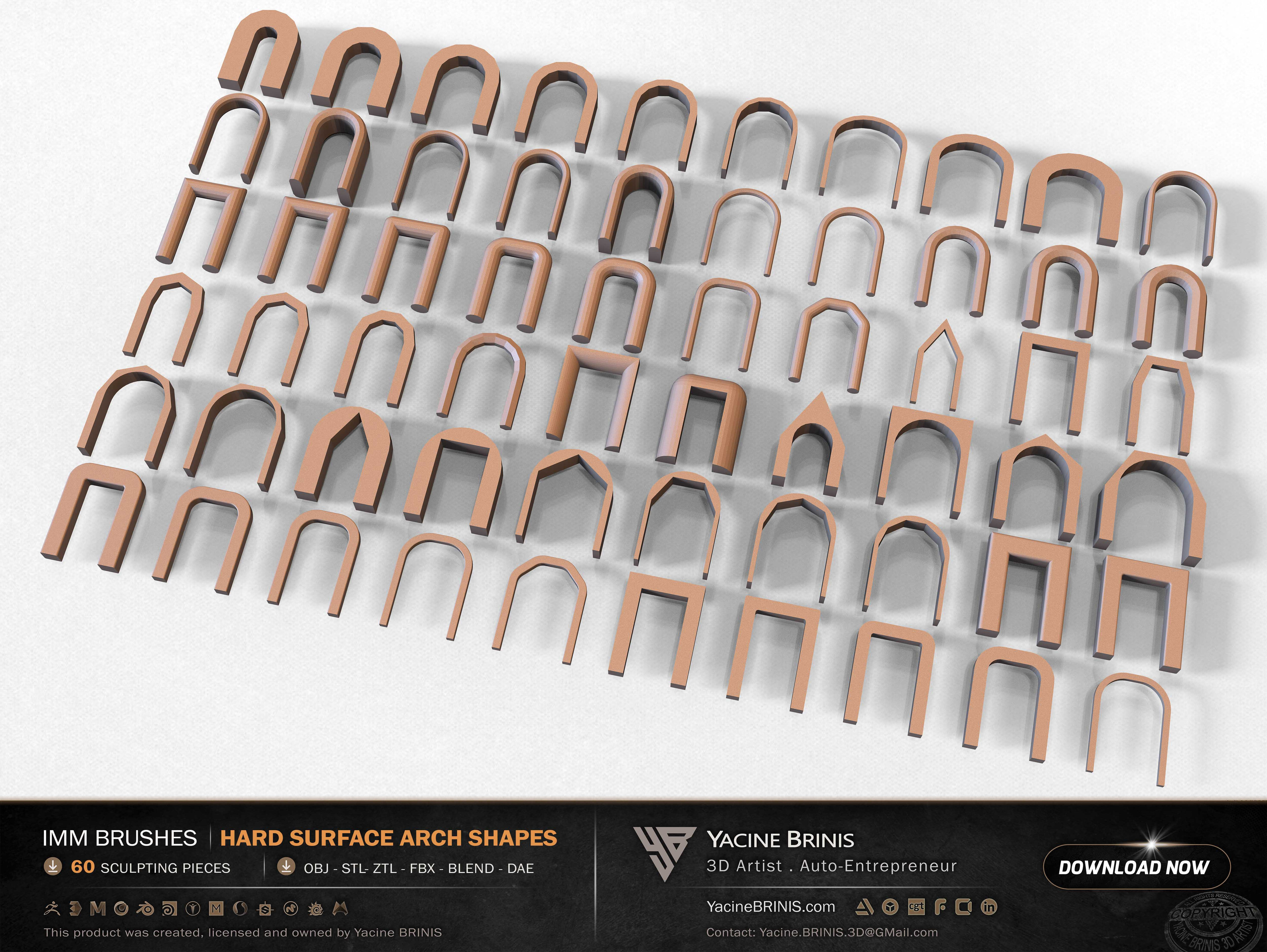 60 Hard Surface IMM Arch Shapes 08