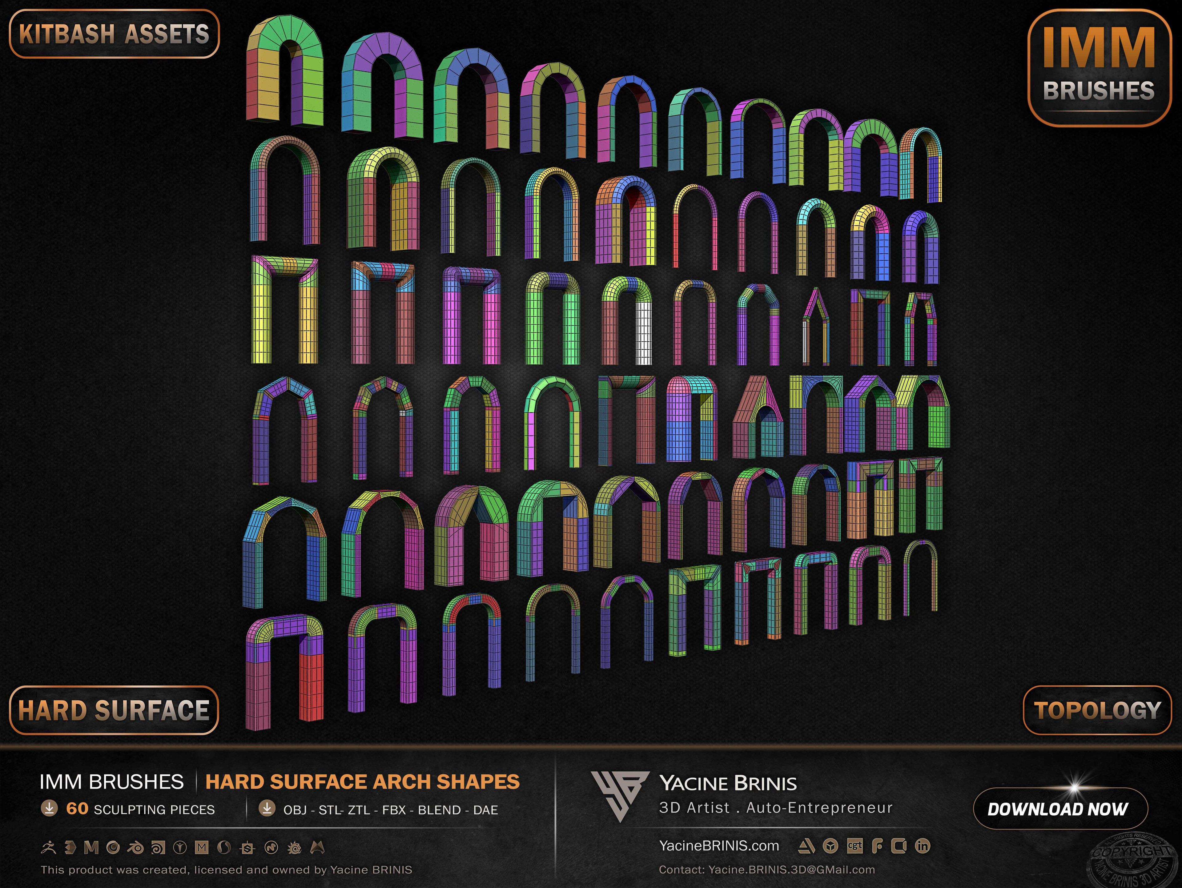 60 Hard Surface IMM Arch Shapes 11