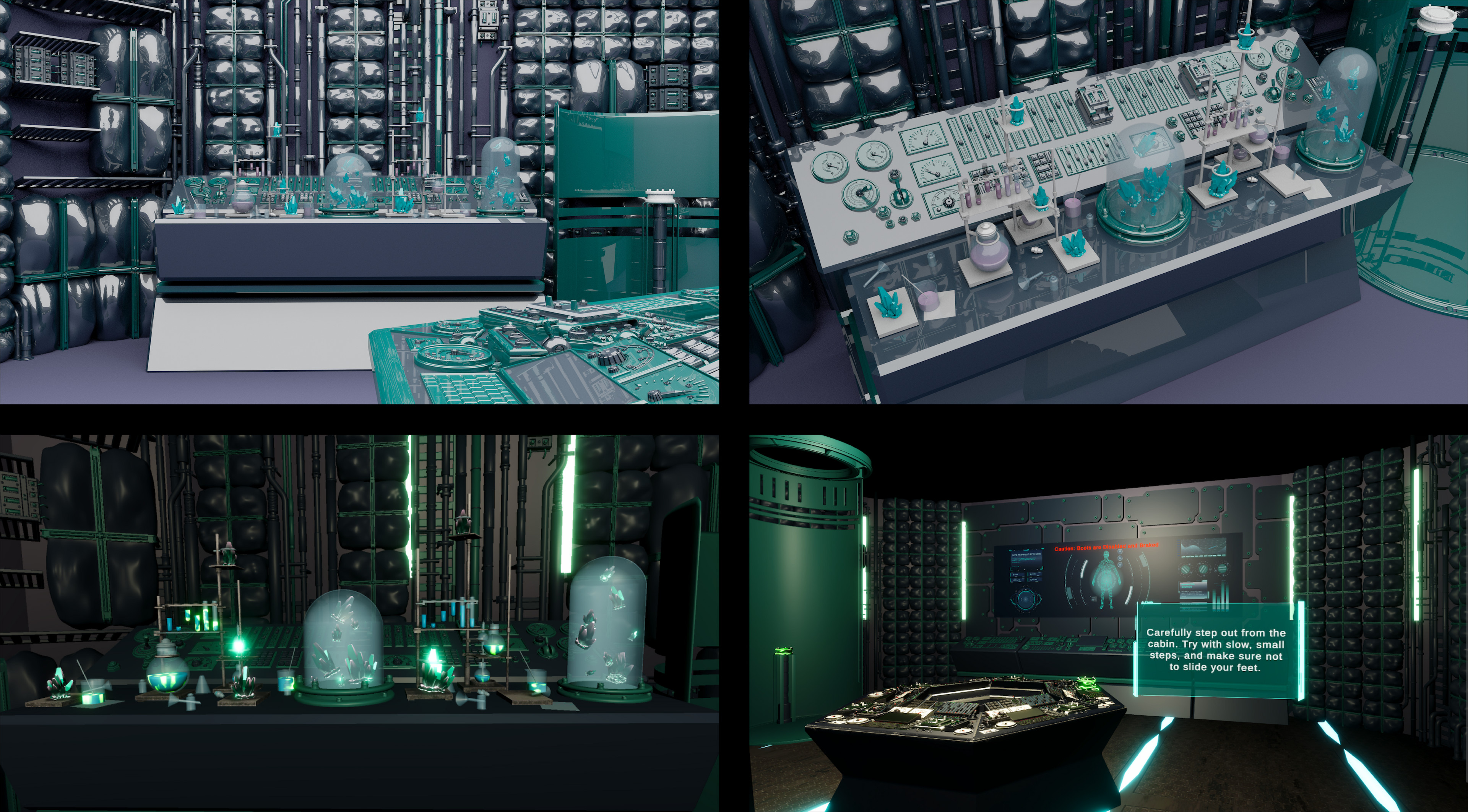  
(Hologram shader and Wireframe Shader)