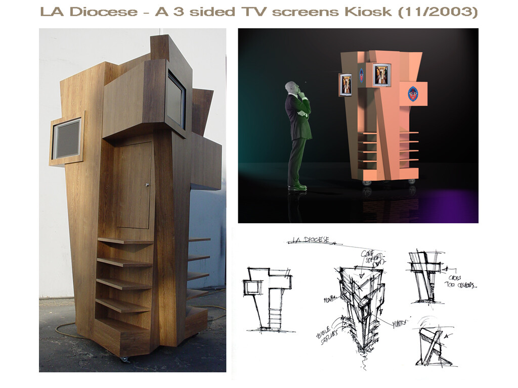 I've designed this kiosk and managed the construction, material and assembly. 