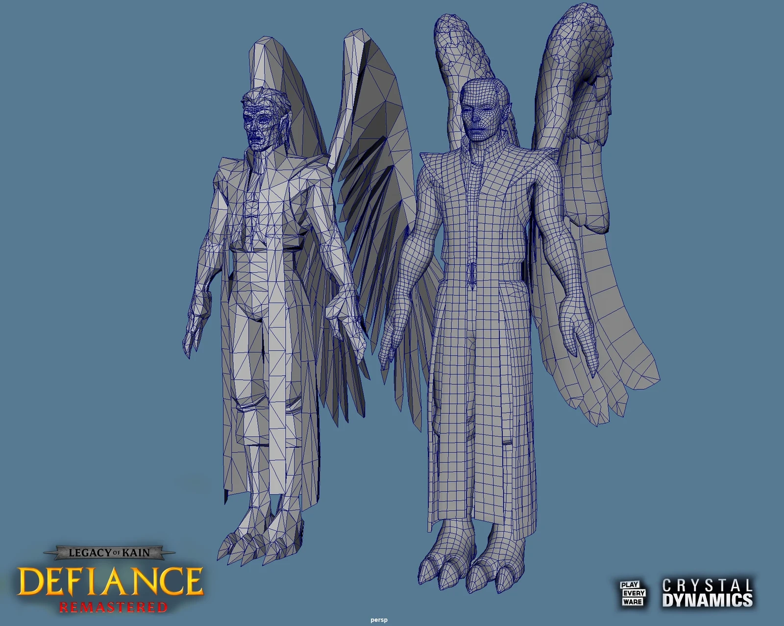 Original and Remastered model topology