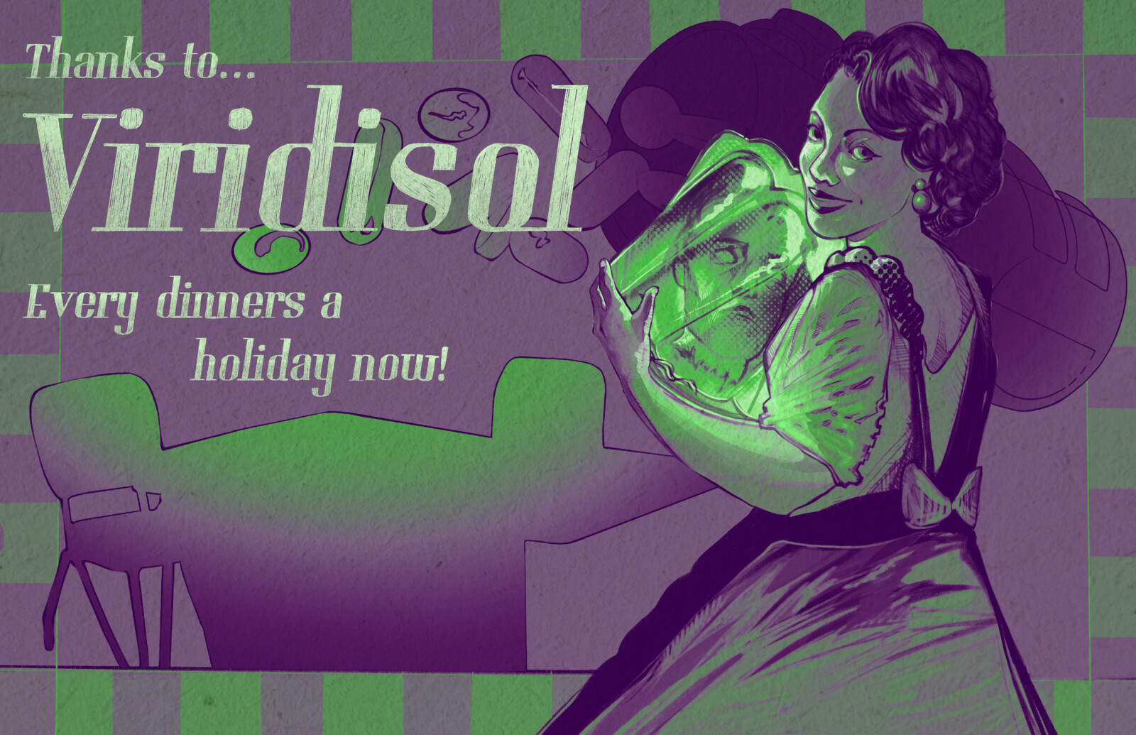 Housewife illustration: Barbiturates gone mad!