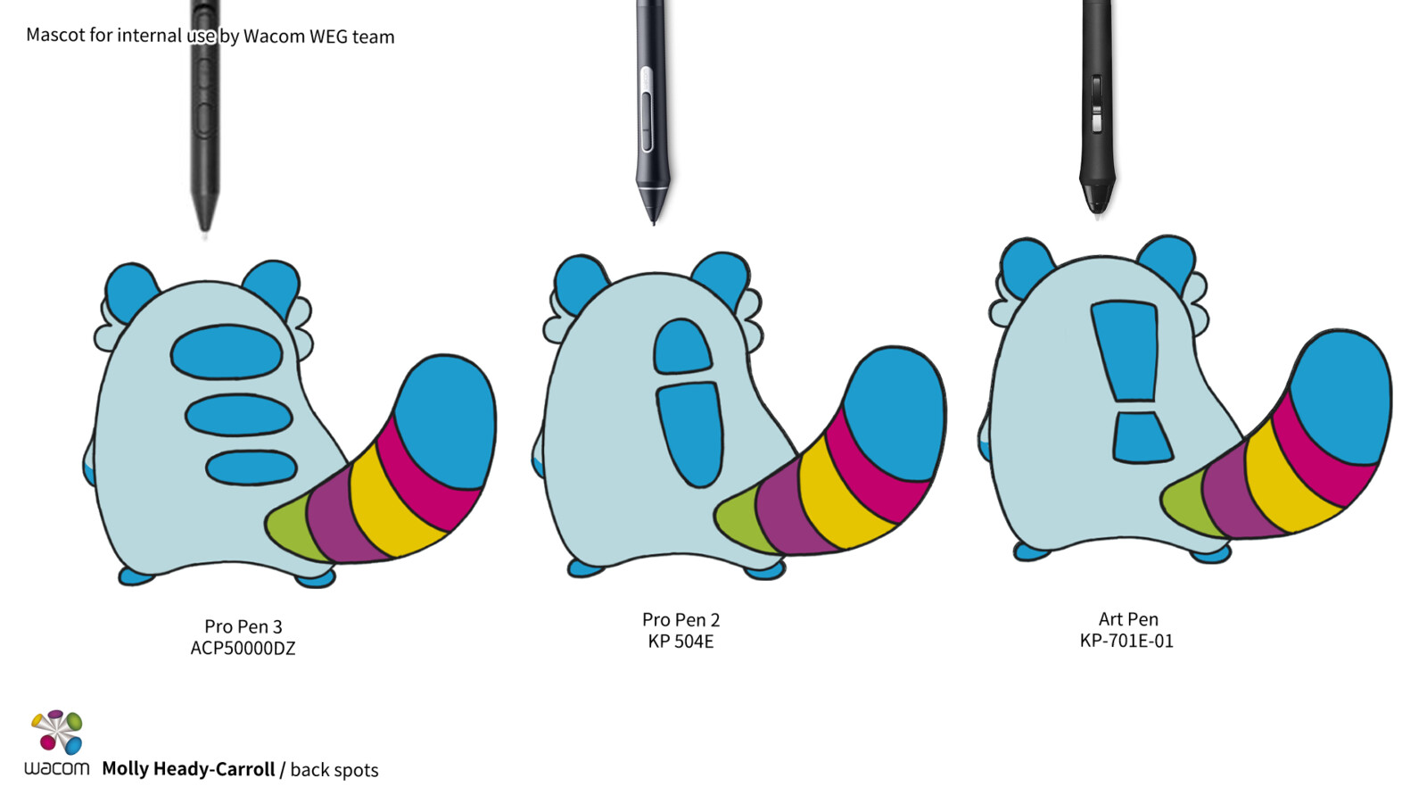 Wacom Europe Mascot Back Spot Sheet