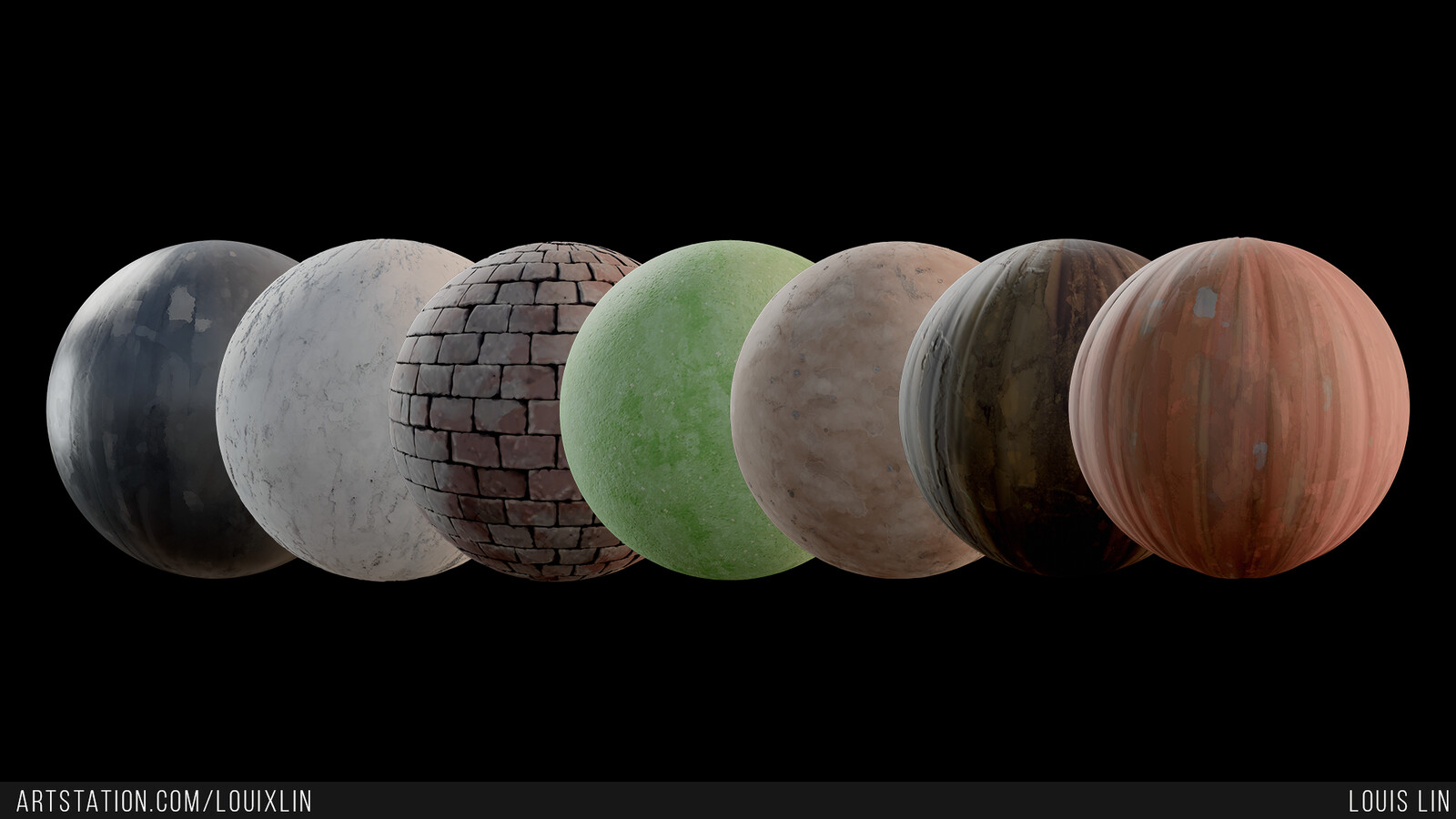 Materials created in Substance Designer